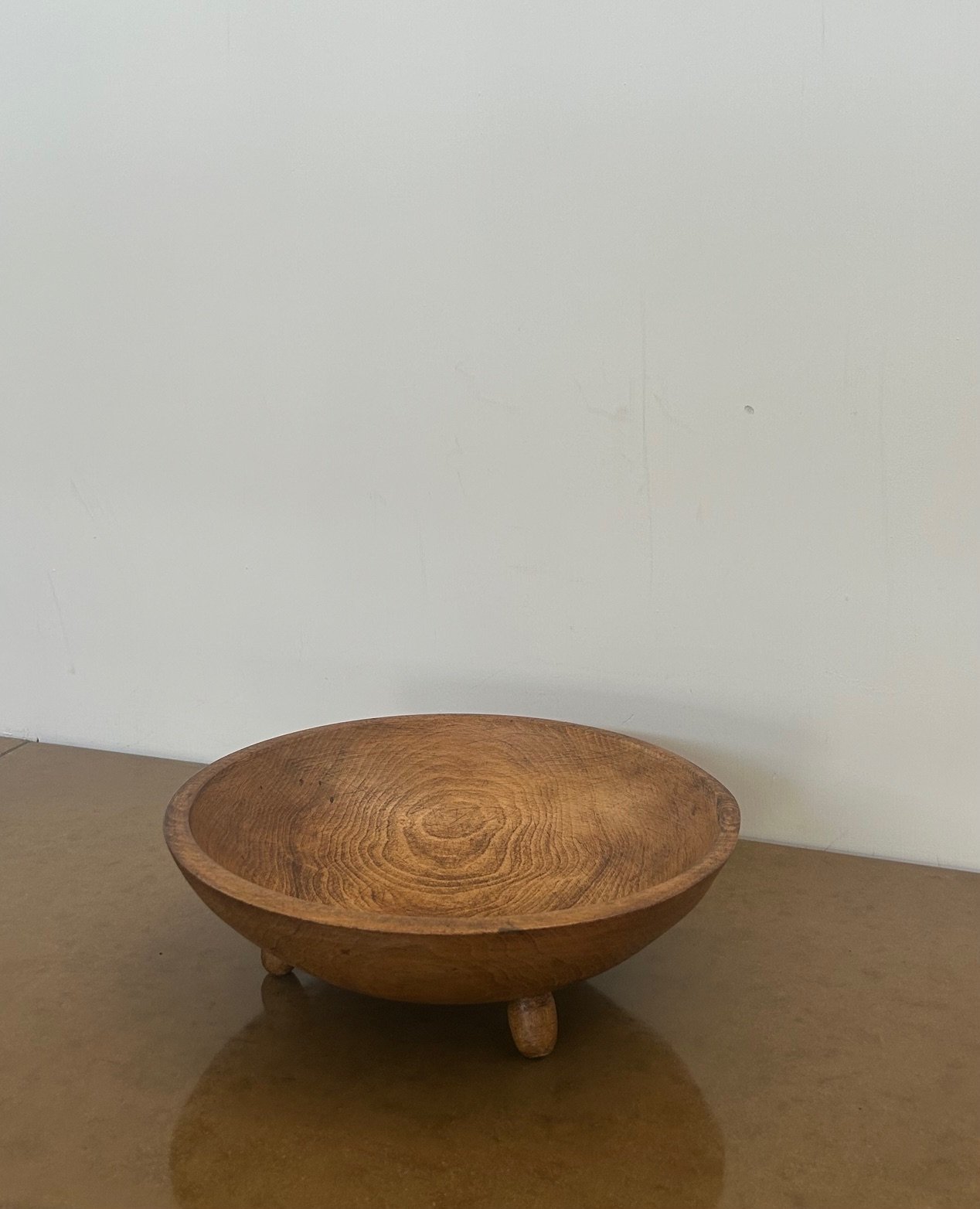 Three-legged Wood Bowl
