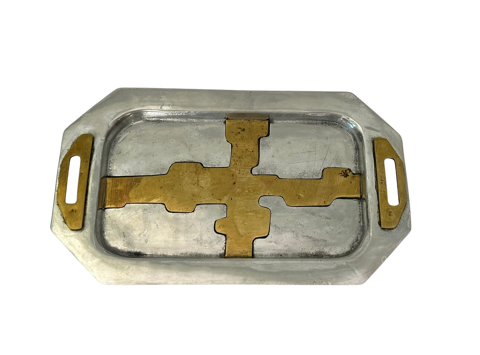 Brass and Pewter Platter