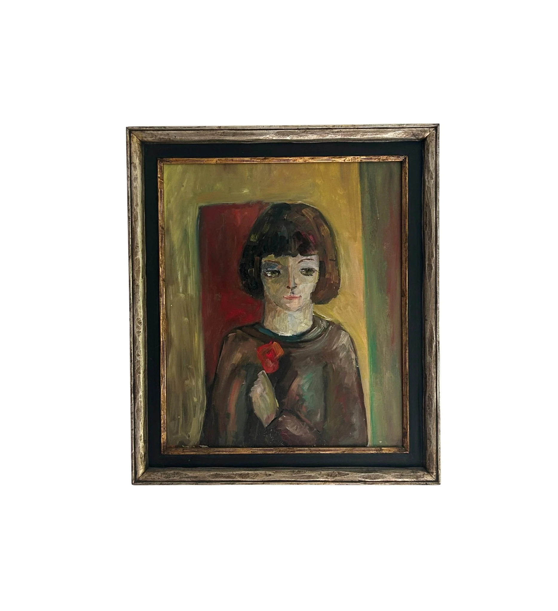 Girl With A Red Flower