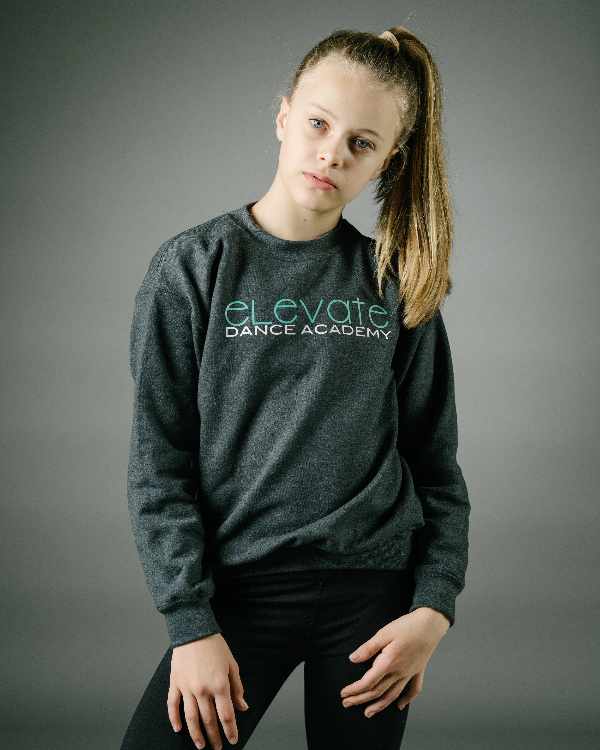 Grey Crew Sweatshirt (Elevate logo)