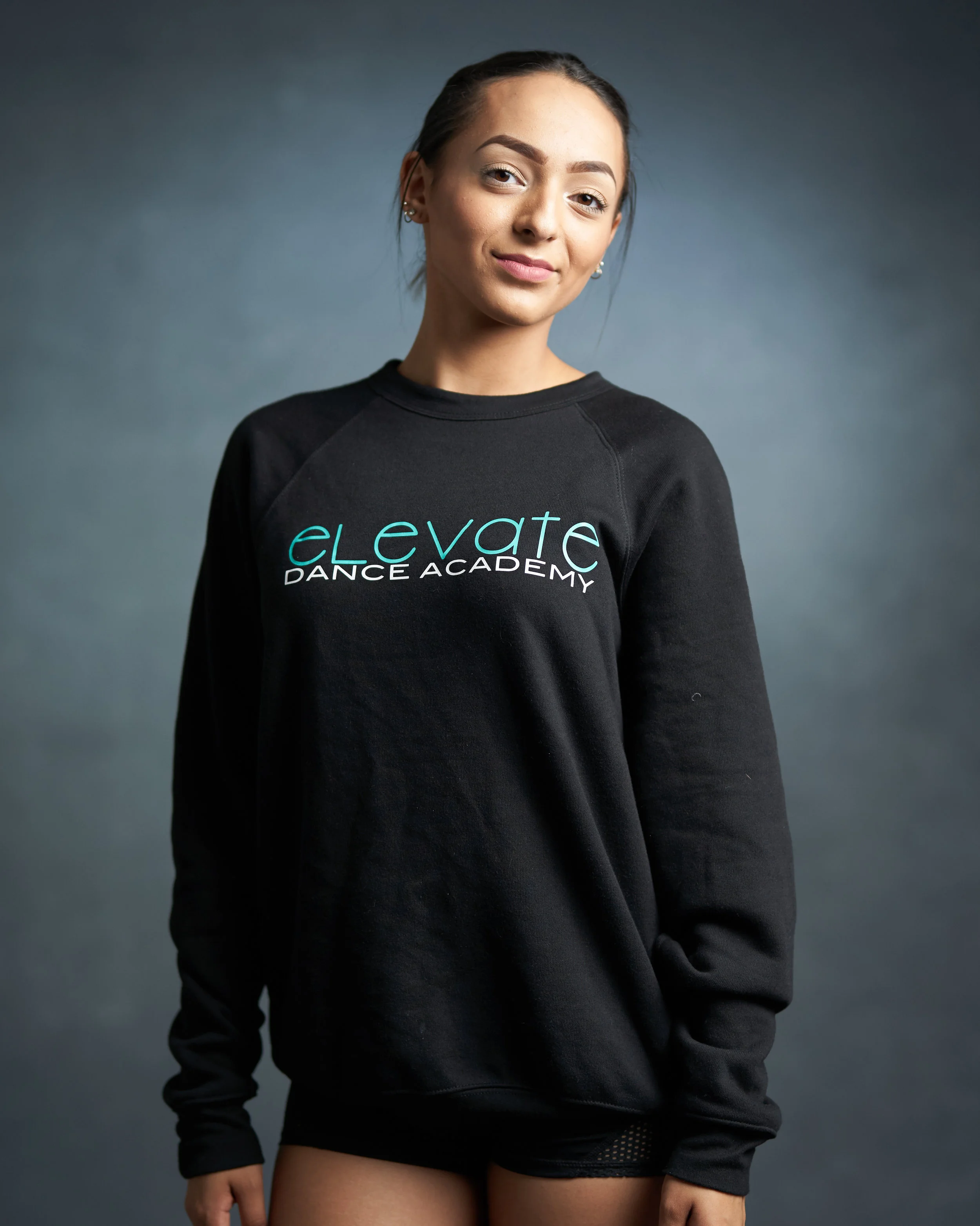 Black Crew Sweatshirt (Elevate logo)