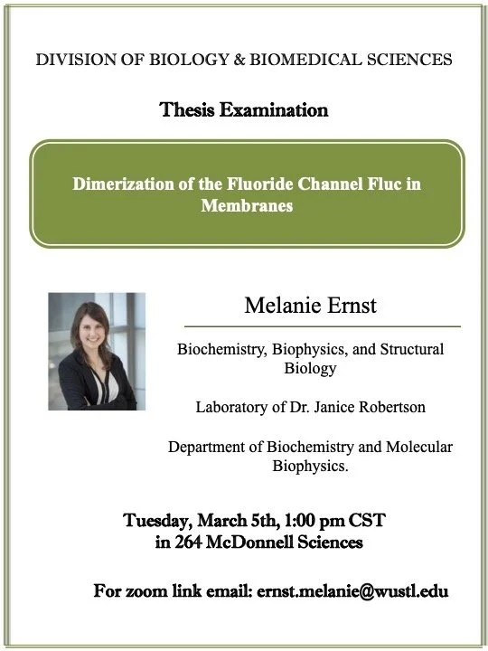 Melanie Ernst Thesis Defense