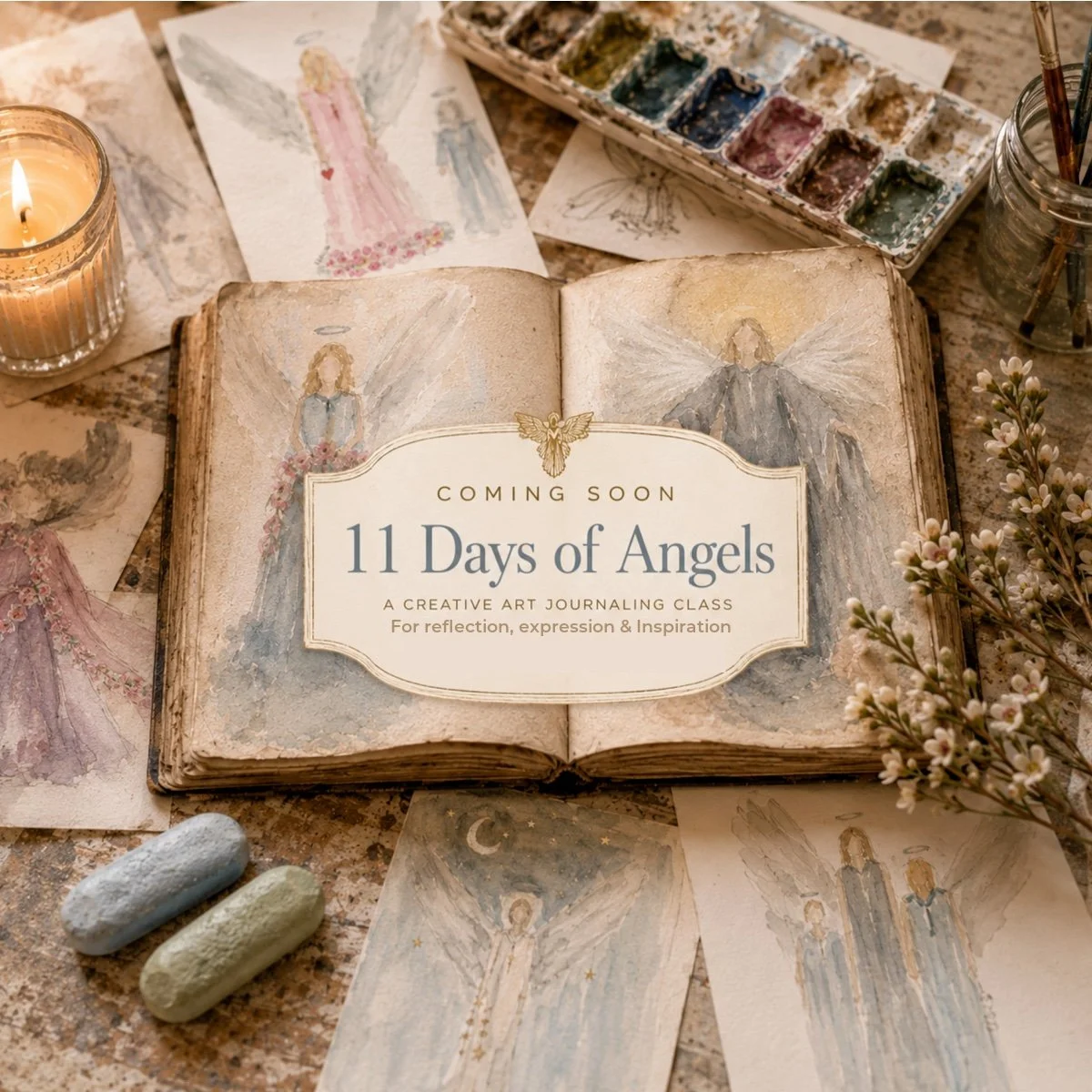 11 Days of Angels Art Journaling