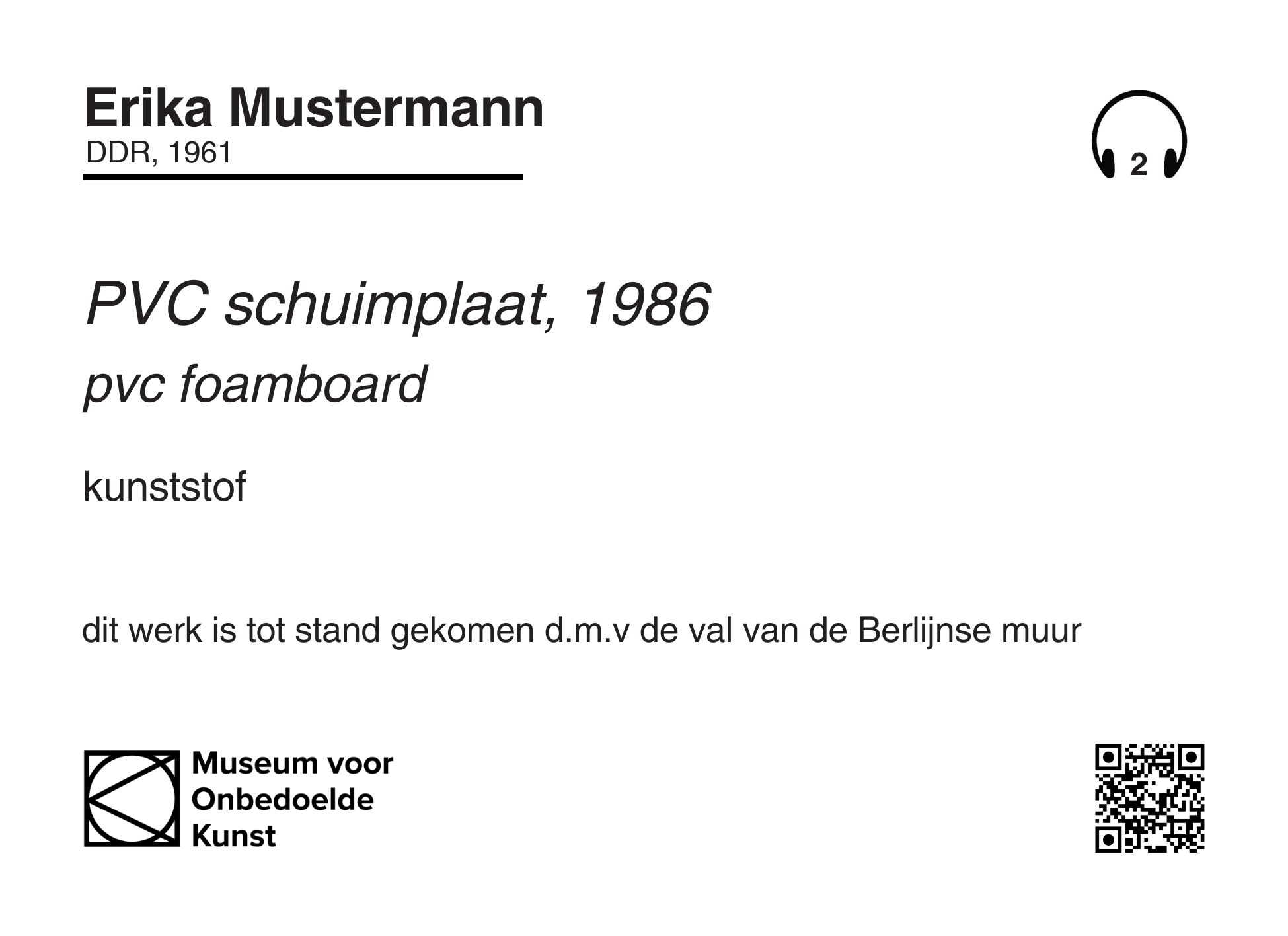 PVC Schuimplaat, 1986
