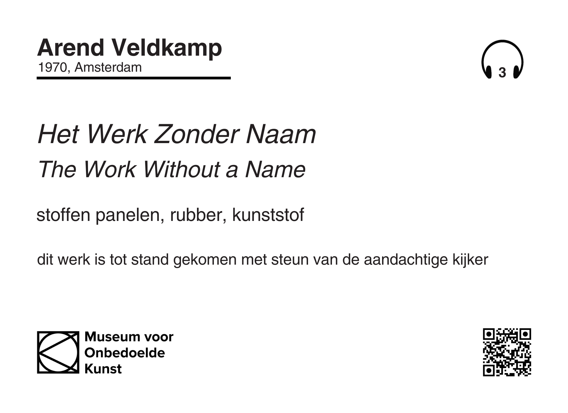 Het Werk Zonder Naam