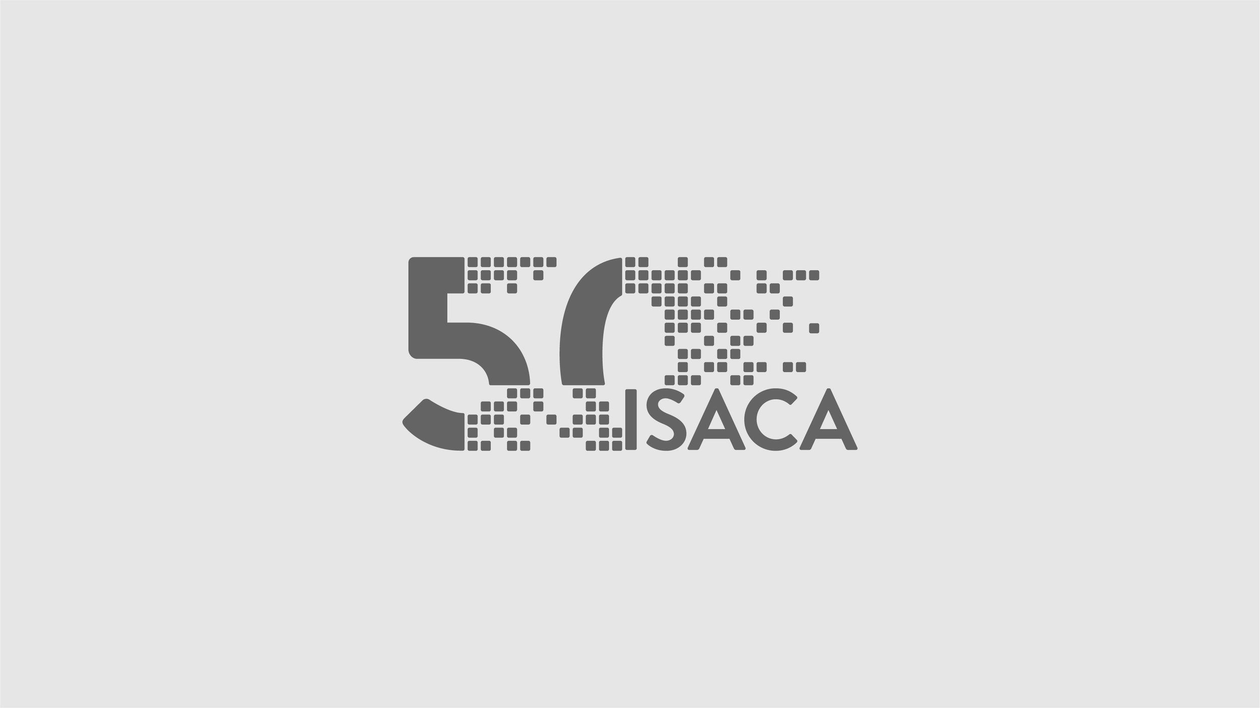  ISACA 50th Anniversary Concept Logo  Design Lead with History Factory 