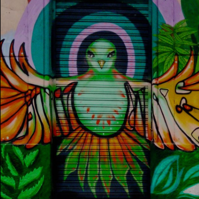 Peace Dove, from Street Art and Graffiti in Santiago de Chile (Part 1), by Yasha Langford and Juergen Klein. [http://dare2go.com/street-art-graffiti-santiago-de-chile-1/]