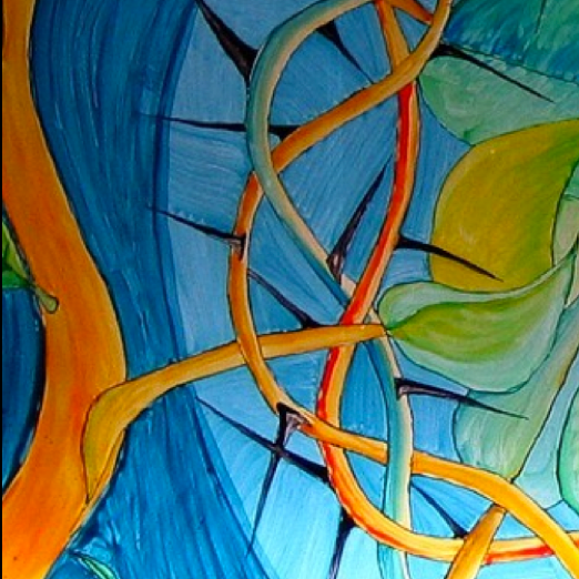 IMAGE CREDIT:&nbsp;Parable of the Mustard Seed, by A painted window at the YMCA training center for German leadership in Kassel. Photo by tin.G.&nbsp;, 2000. Courtesy of wikioo.org, the Art in the Christian Tradition, a project of the Vanderbilt Div…