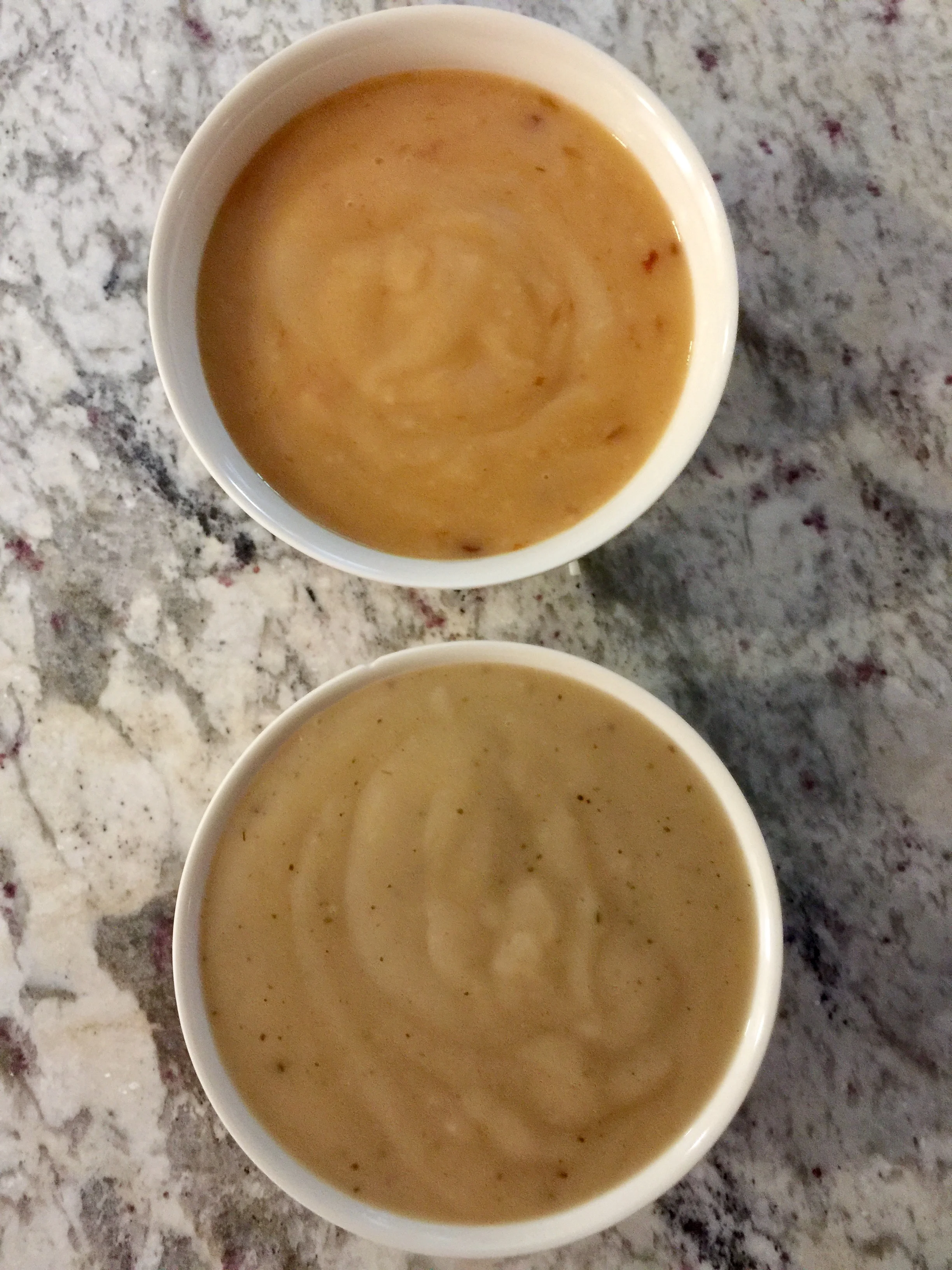 Top: Chipotle Gravy Bottom: Sherry Gravy