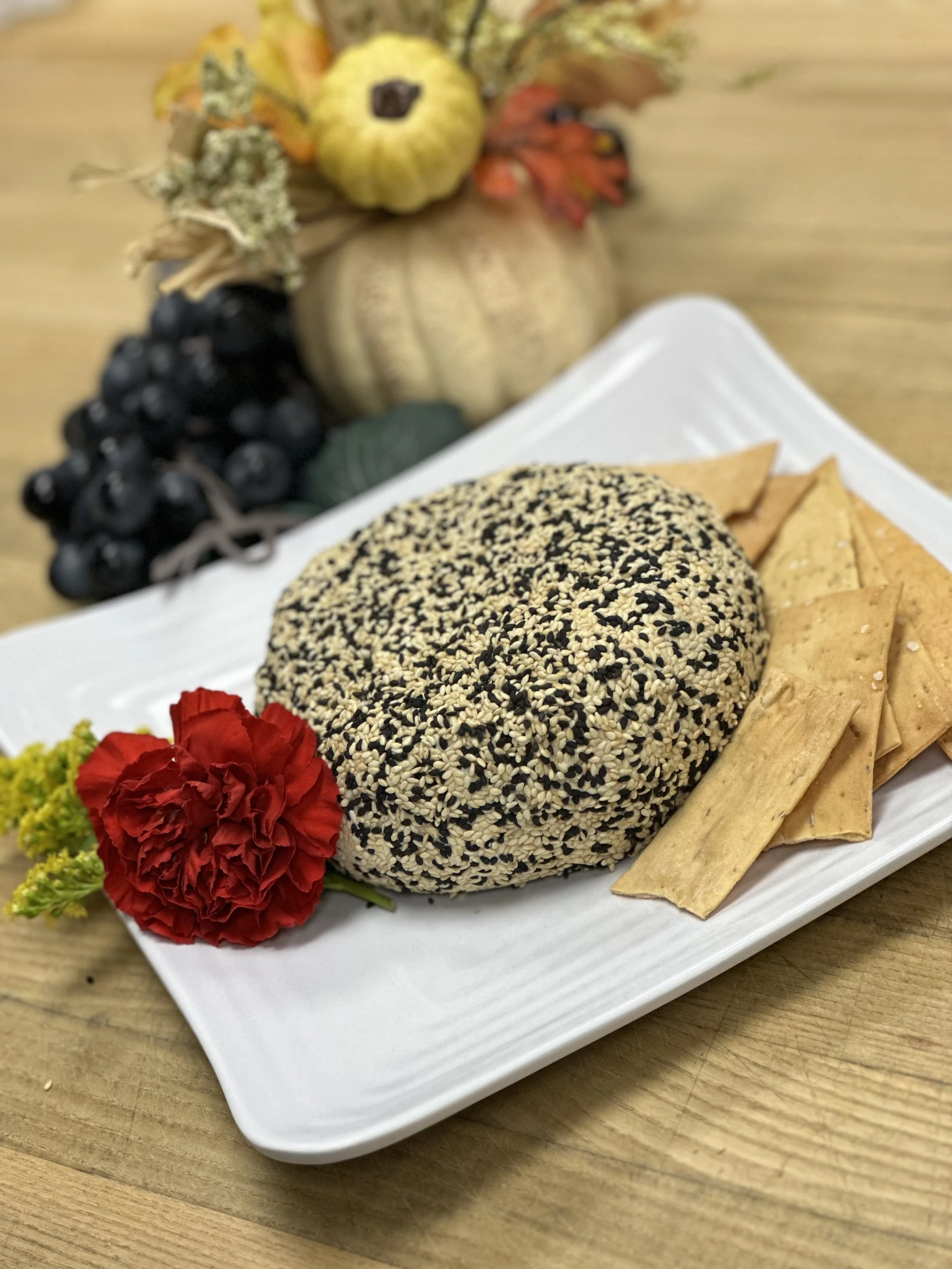 Sesame Blue Cheese Ball 