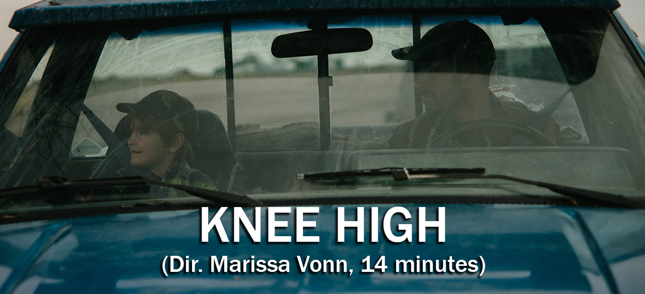 Set against the Iowa farmlands, Knee High follows Calvin Melbourne as he struggles to keep hold of the reins to the family farm while learning to parent his young son.