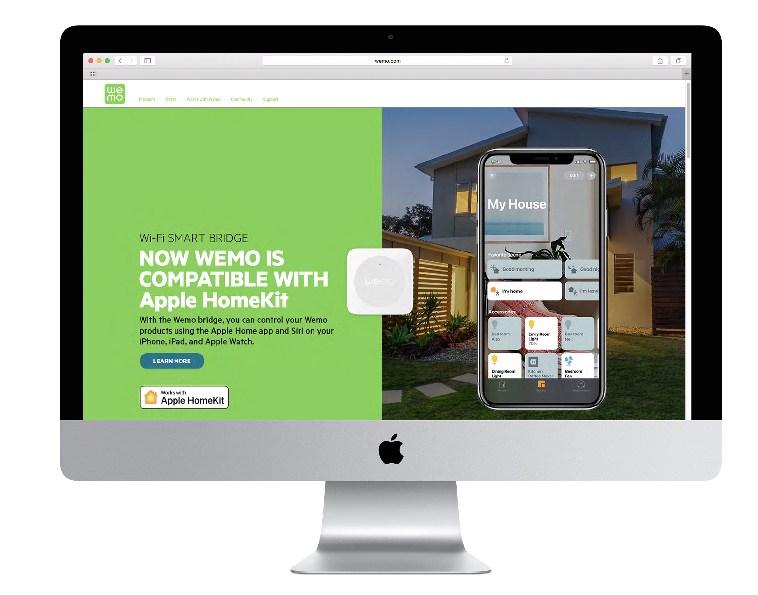 Wemo works with Apple launch