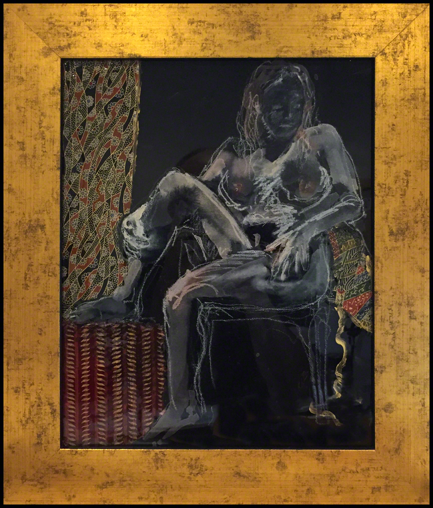 "Figure with Gold Ribbon"