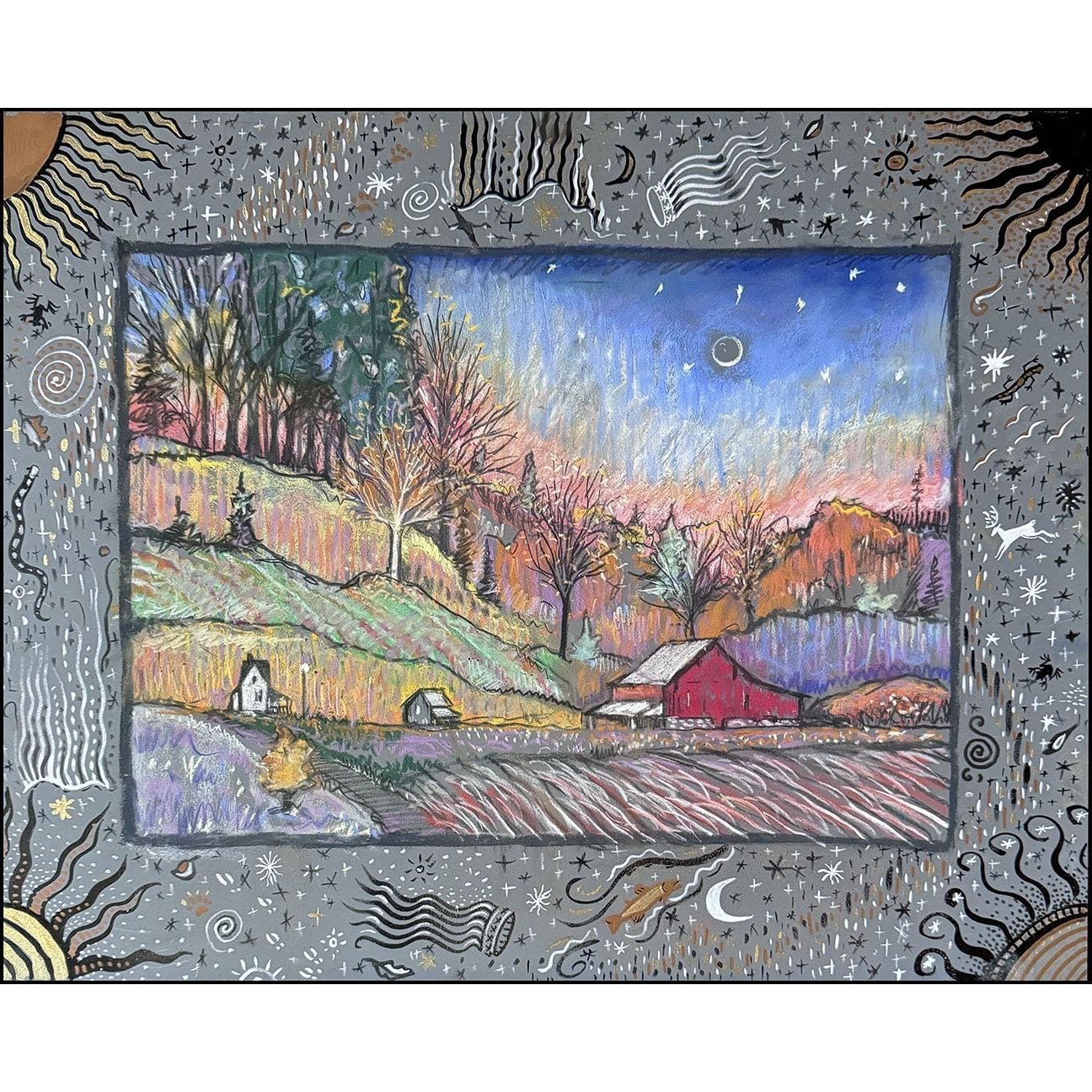 &ldquo;Shoulder Season&rdquo;
pastel &amp; acrylic on sanded board
currently in the exhibition &ldquo;Contemporary Conversations&rdquo; at Oliver Art Center through Sept. 6 #pastel #oliverartcenter #landscapedrawing