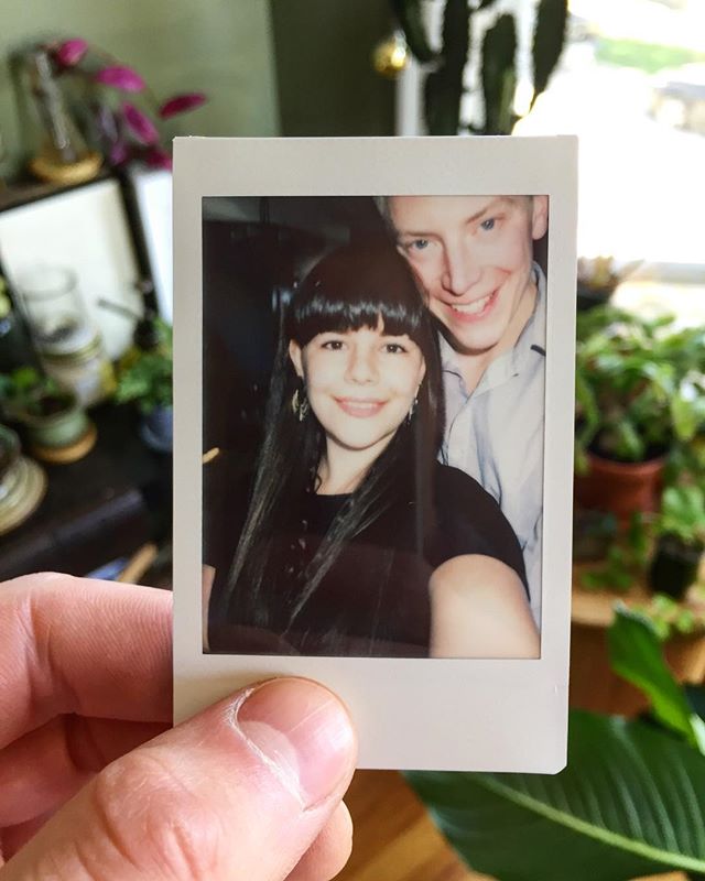 Three years since this beauty and I re-met at an event at @therevelroom and I saw that long hair swinging about and felt like my face looked like that emoji with hearts for eyes 😍
.
#anniversary#chicago#chicagogram#married#marriage#love#fujiinstax#f