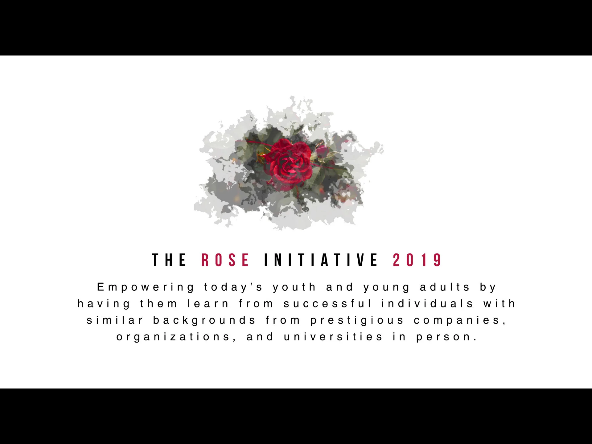 Rose 2 Hope - The Rose Initiative 2019