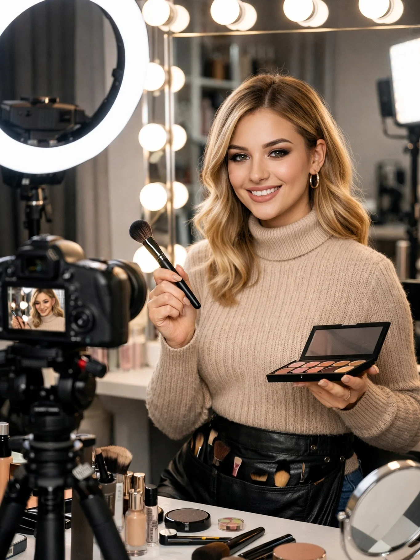 Werde zum Pro in deinem eigenen Zuhause! 💡✨

Kennst du das auch? Du m&ouml;chtest Make-up-Tutorials oder Content erstellen, aber das Licht spielt einfach nicht mit? Graue Haut, harte Schatten oder k&ouml;rnige Videos m&uuml;ssen nicht sein!

In unse