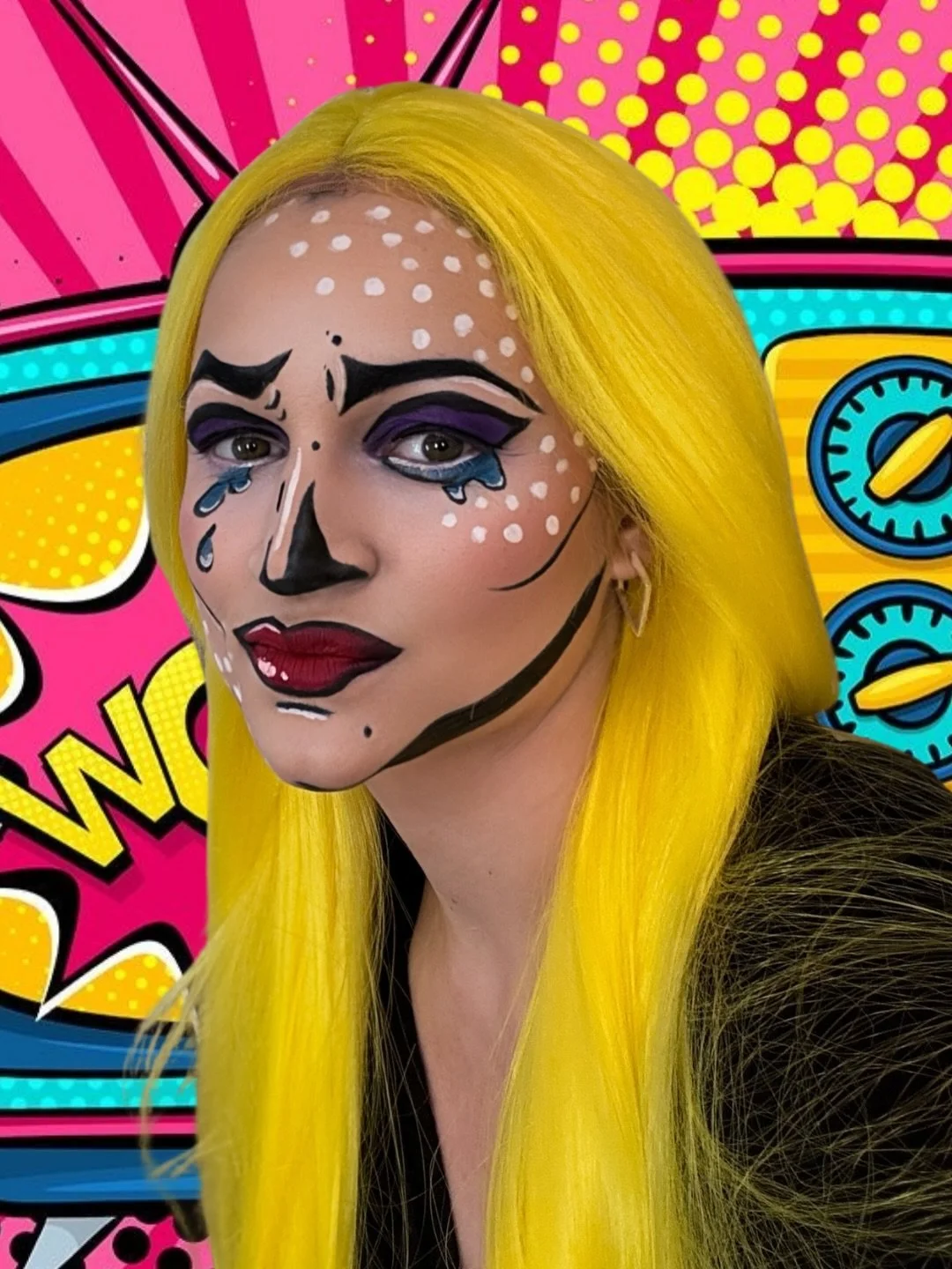 Pop Art Makeup bei Glossarium #makeup #popartmakeup #popart 
Teilnehmerin @edith_strub 
Dozentin: @valeriahamerlain