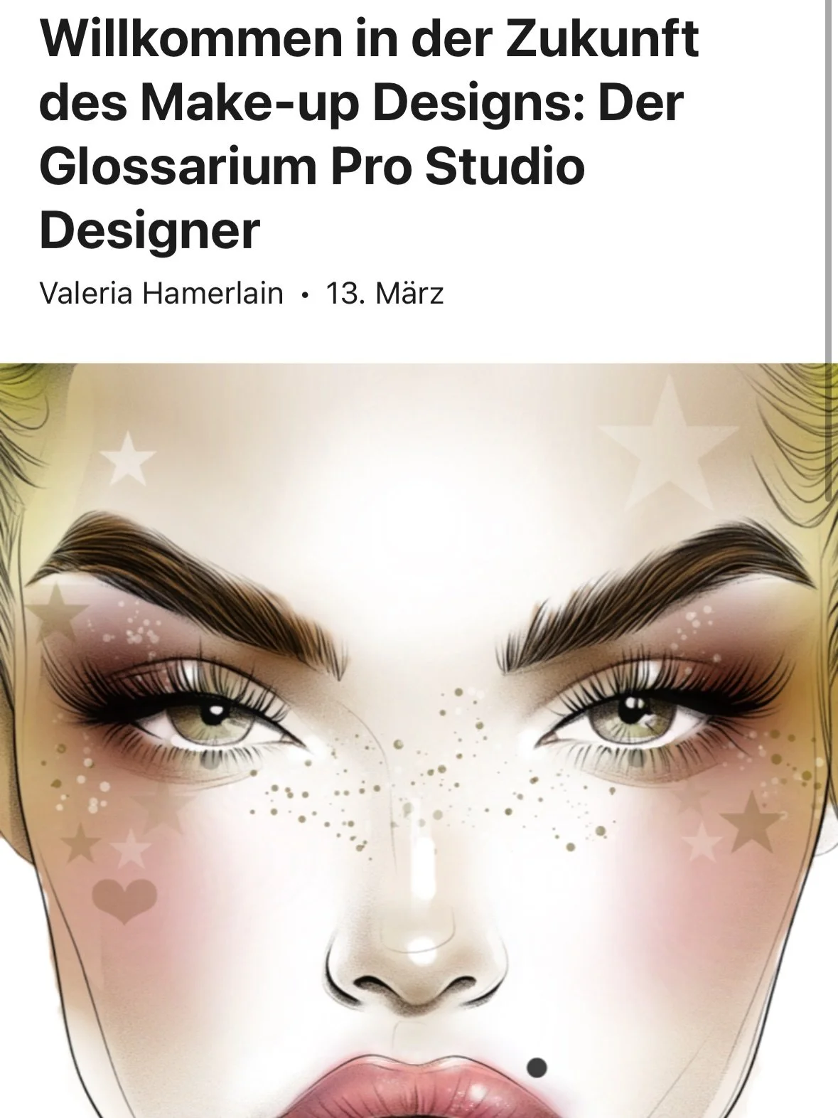 *Willkommen in der Zukunft des Make-up Designs: Der Glossarium Pro Studio Designer*

Exklusiv f&uuml;r unsere VIP-Club Mitglieder haben wir ein Tool entwickelt, das deine kreative Arbeit als Visagist/in auf ein v&ouml;llig neues Level hebt. Vergiss u
