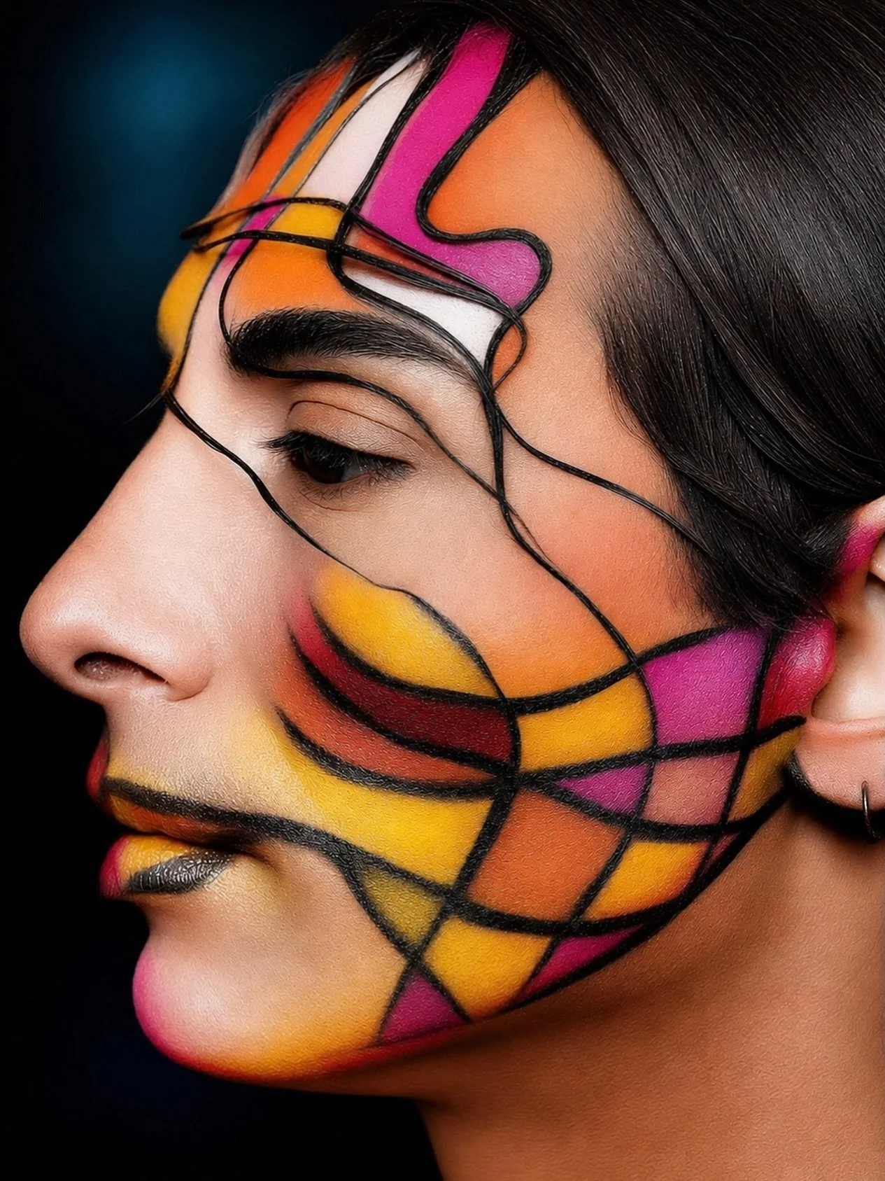 #tbt 2018 Makeup/ Hair by me @valeriahamerlain #mua #abstrakt