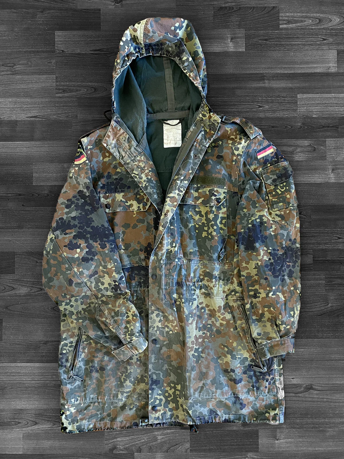 1960's German Camo Oversized Jacket