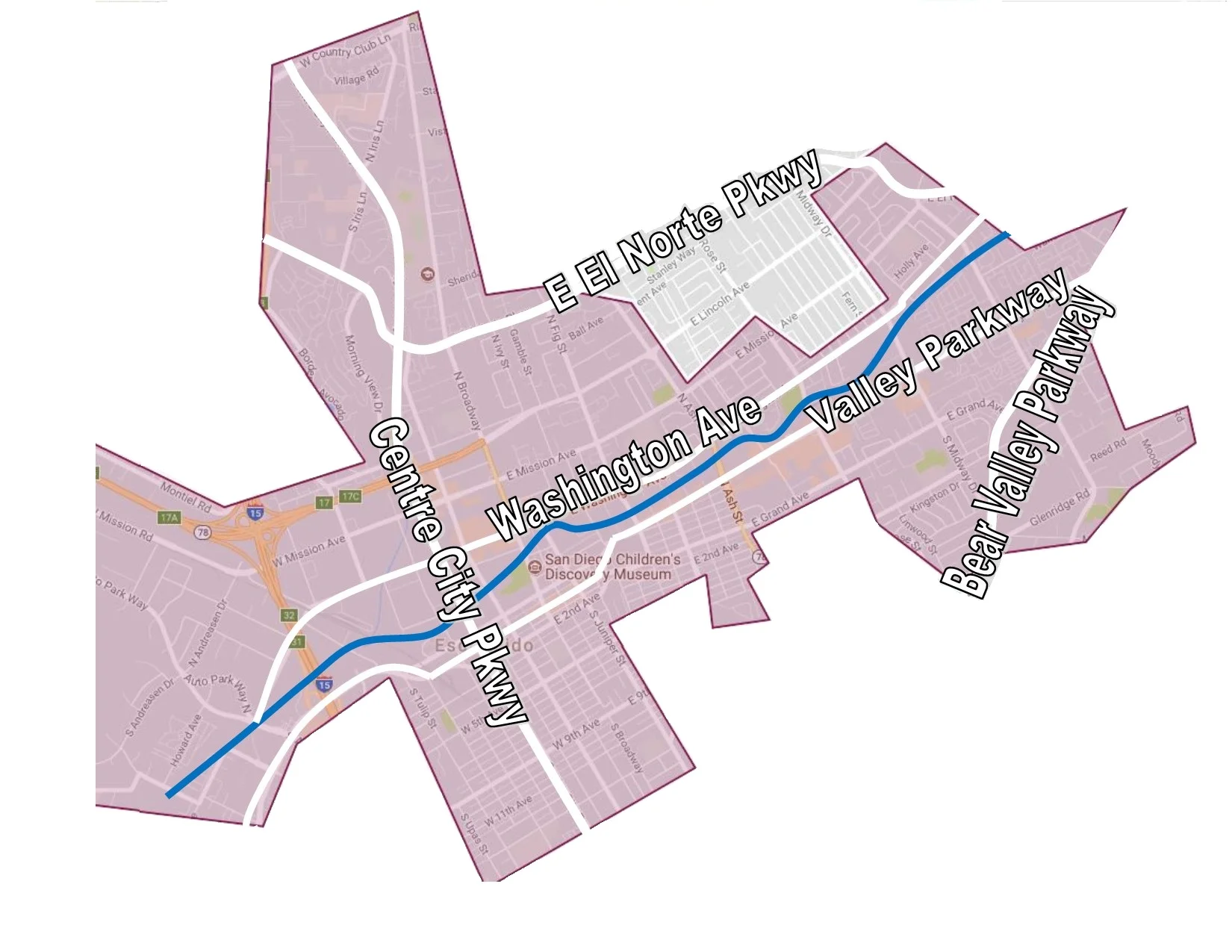 Preference may be given to students who live within the shaded regions.