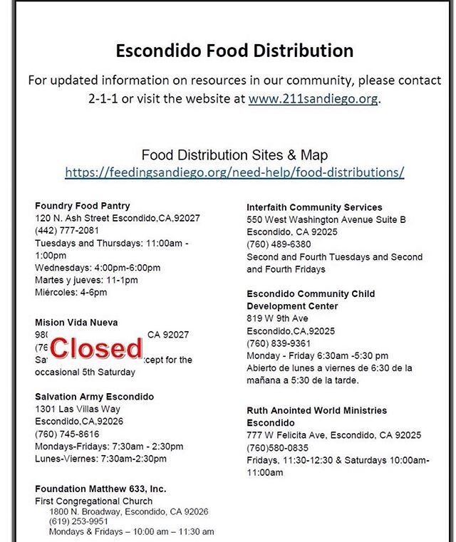 Some community resources: Food Distributions, Free Diapers, and how Cox can help! Please spread the word!! #COMPACT #community #fooddustribution #freediapers #nonprofitorganization