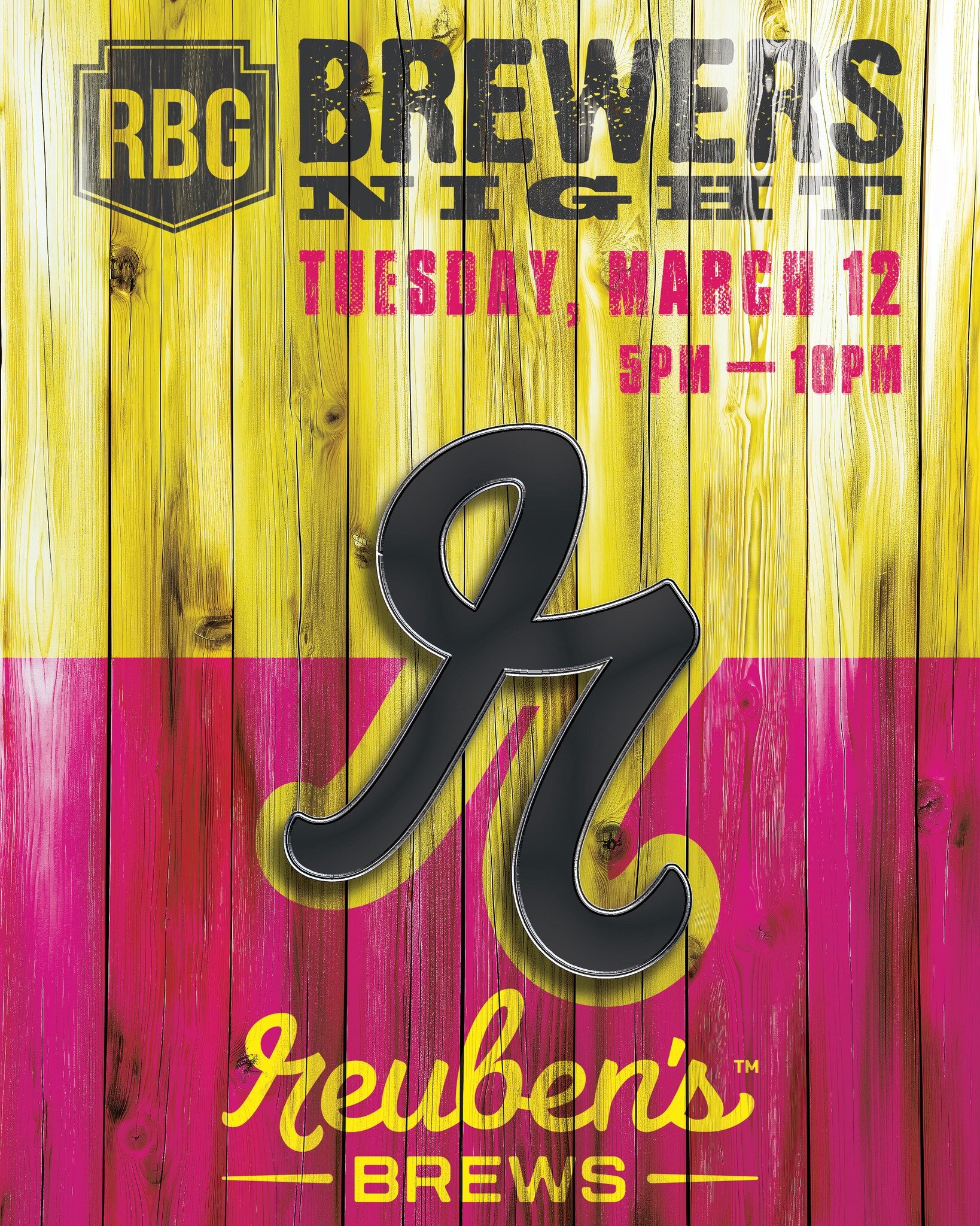 TAP TAKEOVER BY THE AMAZING RUEBEN'S BREWERY ON TUESDAY MARCH 12TH! COME OUT FOR TACO'S, TRIVIA AND DELICIOUS BREWS! 🍻🤤😊