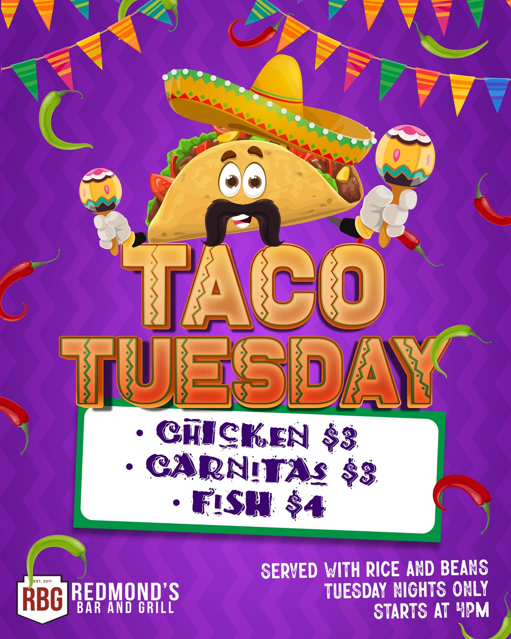 HAPPY TACO TUESDAY! 😊🌮🌮 #beatthegeektrivia 

TRIVIA STARTS AT 8:30PM!

TOPICS:
*Current Events
*Pixar Films
*Pictures - 80s Toys and Games
*Music - Songs of 1998
*and Am I Bullshitting?

*BONUS - Name the three colors on the Columbian flag&hellip;