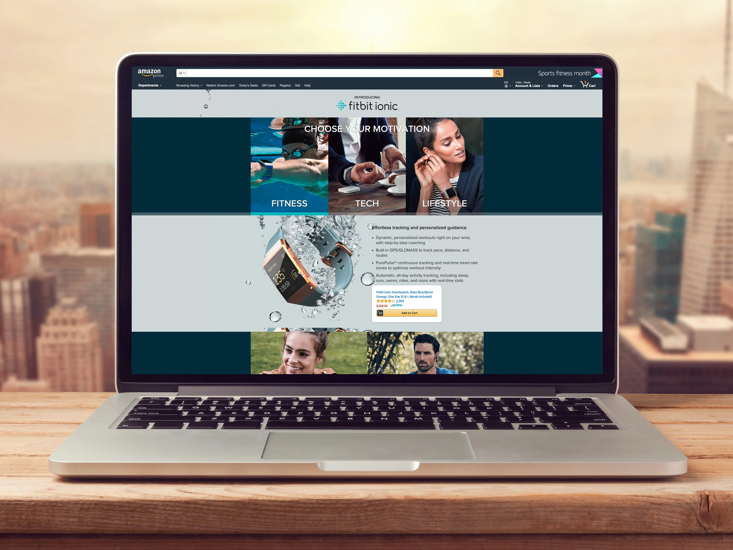 Fitbit Custom Landing Page