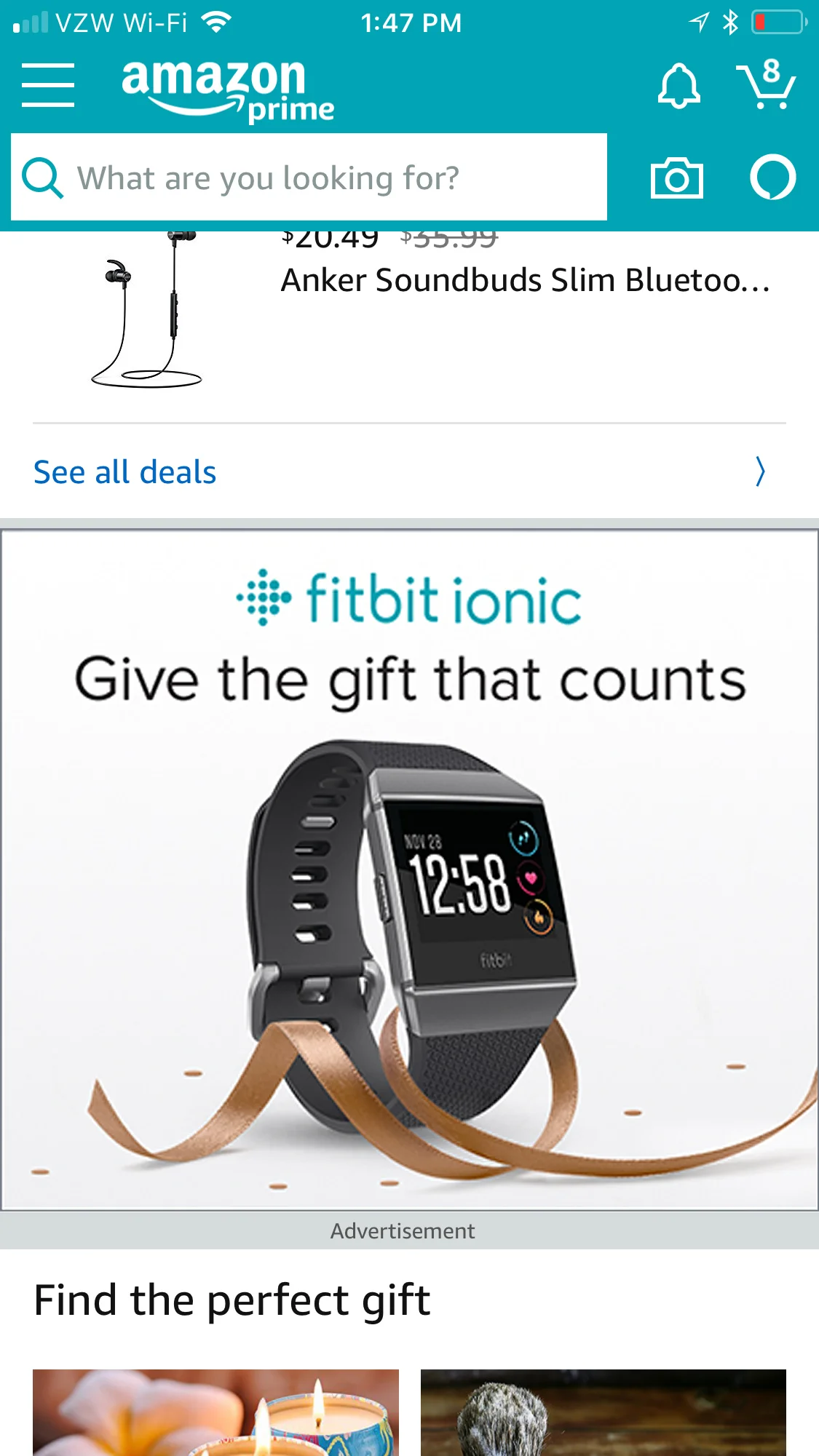 Fitbit Amazon Homepage BTF