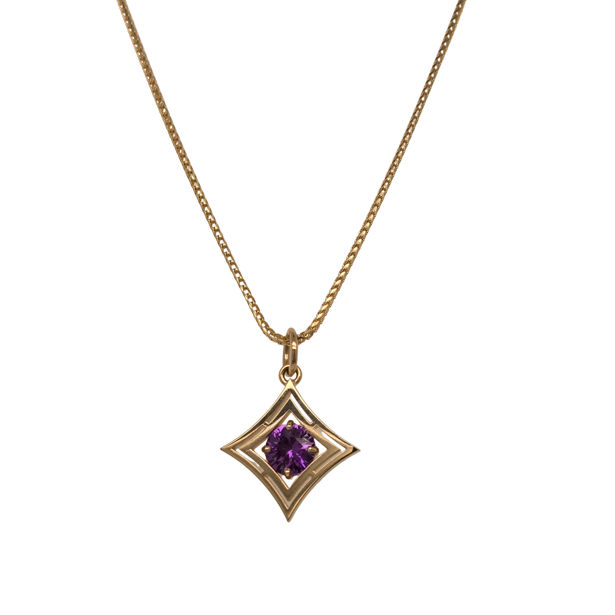 Purple Sapphire Pendant
