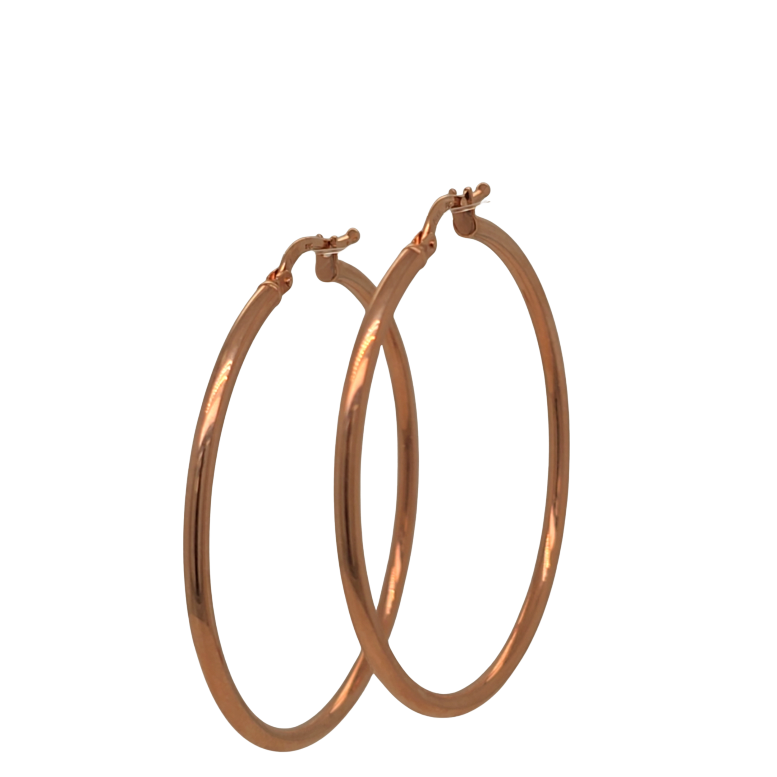 Rose Gold Hoops