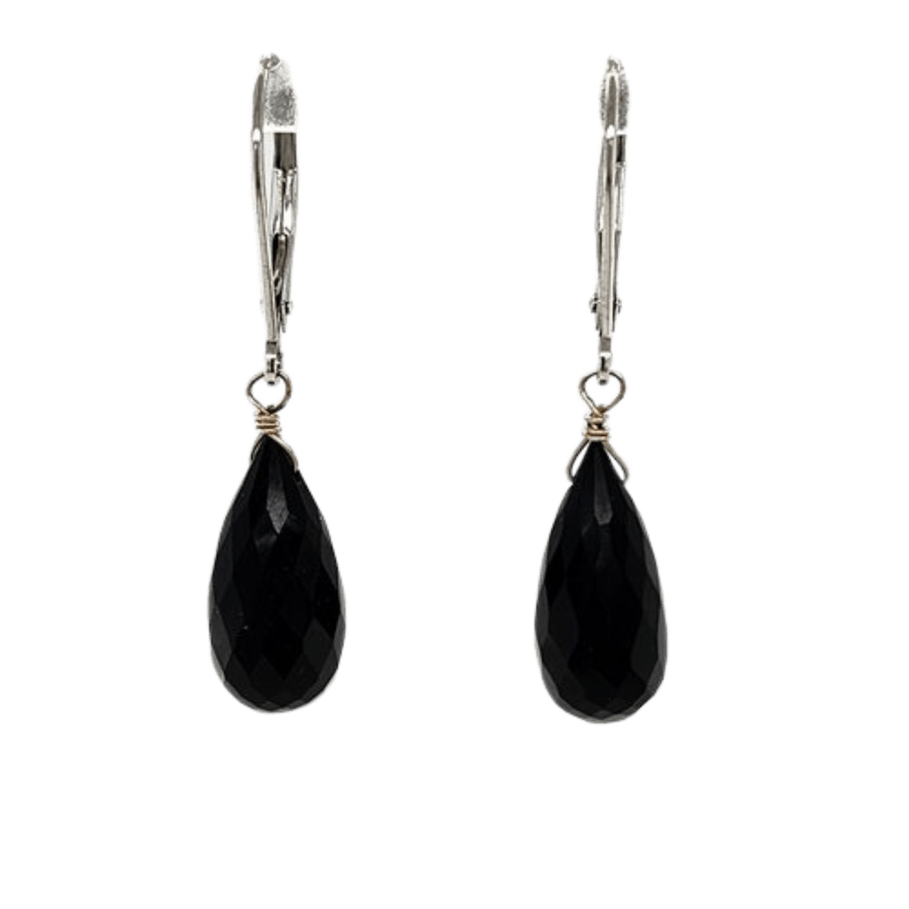 Black Spinel Designer Jewelry Black Spinel Drop Earrings — Jon