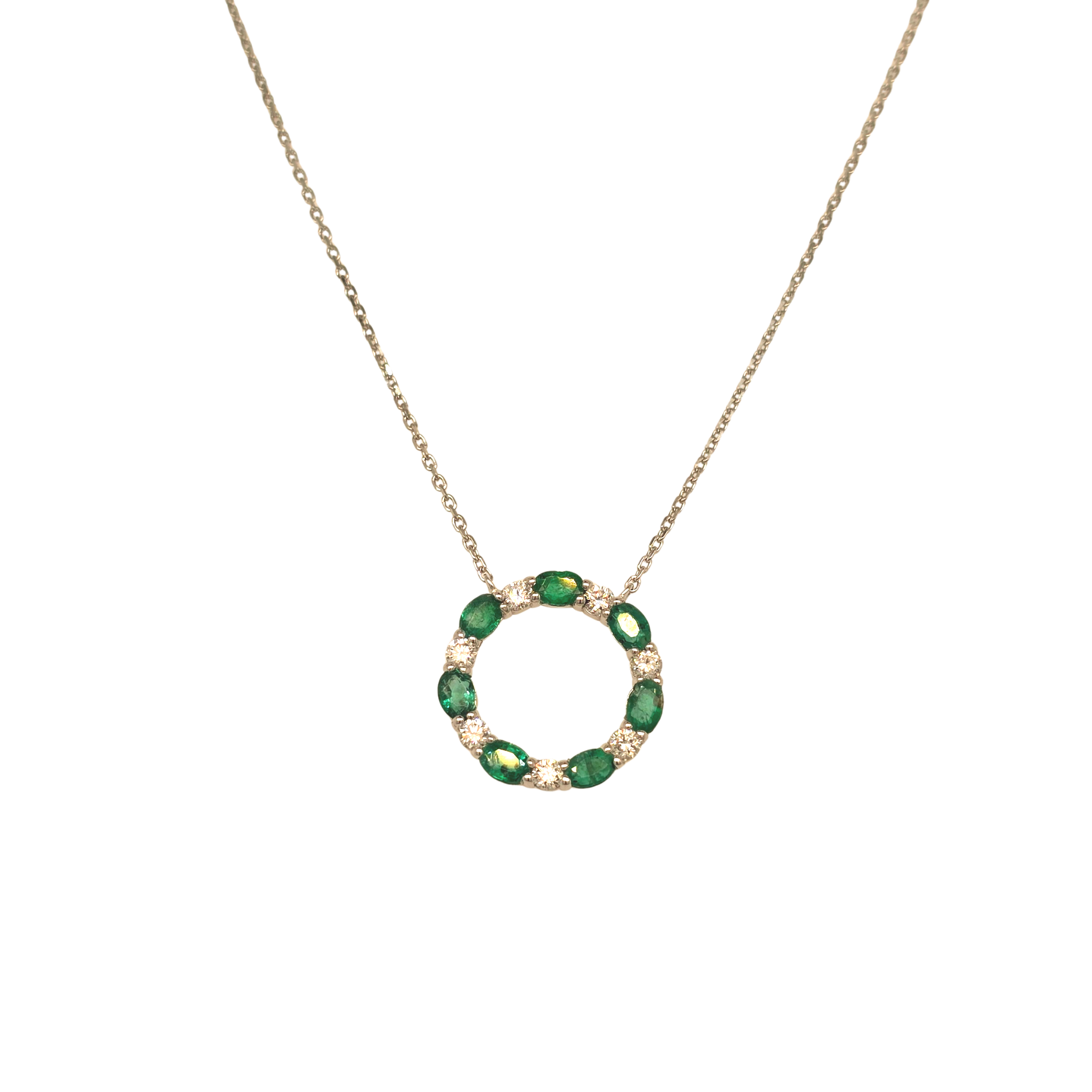 Emerald Diamond Necklace