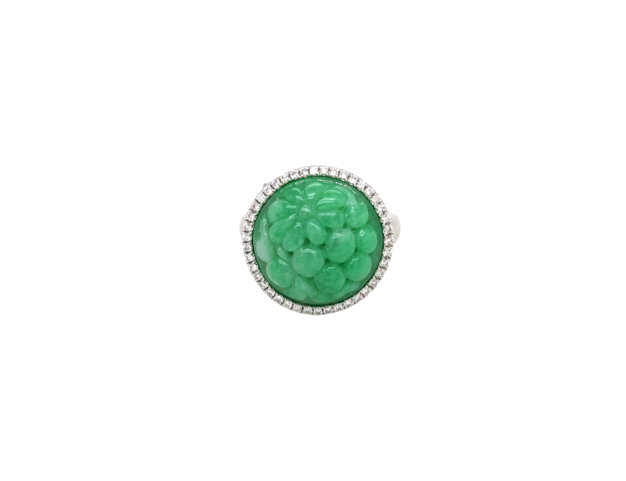 Carved Jade Ring