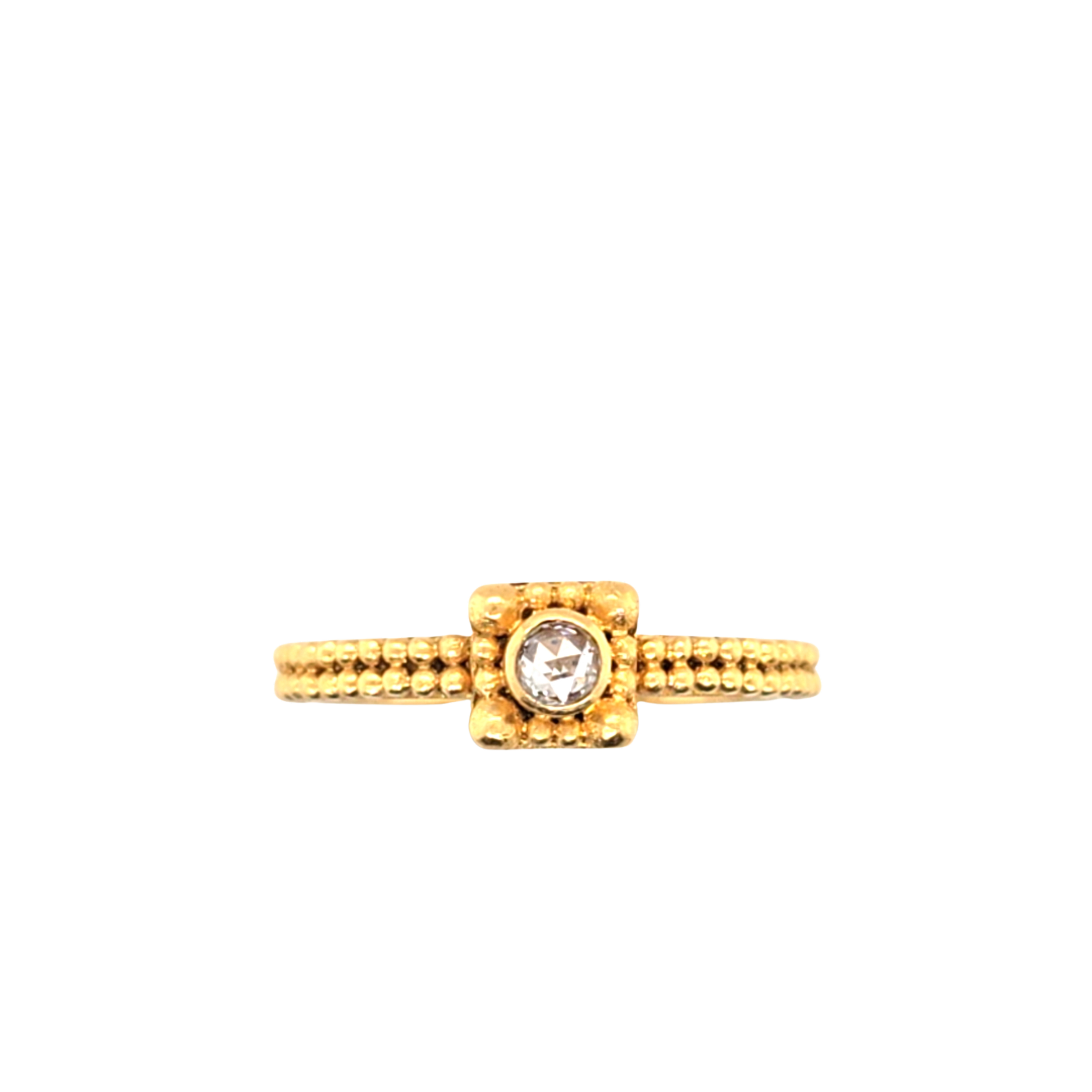 22k Rose Cut Diamond Ring