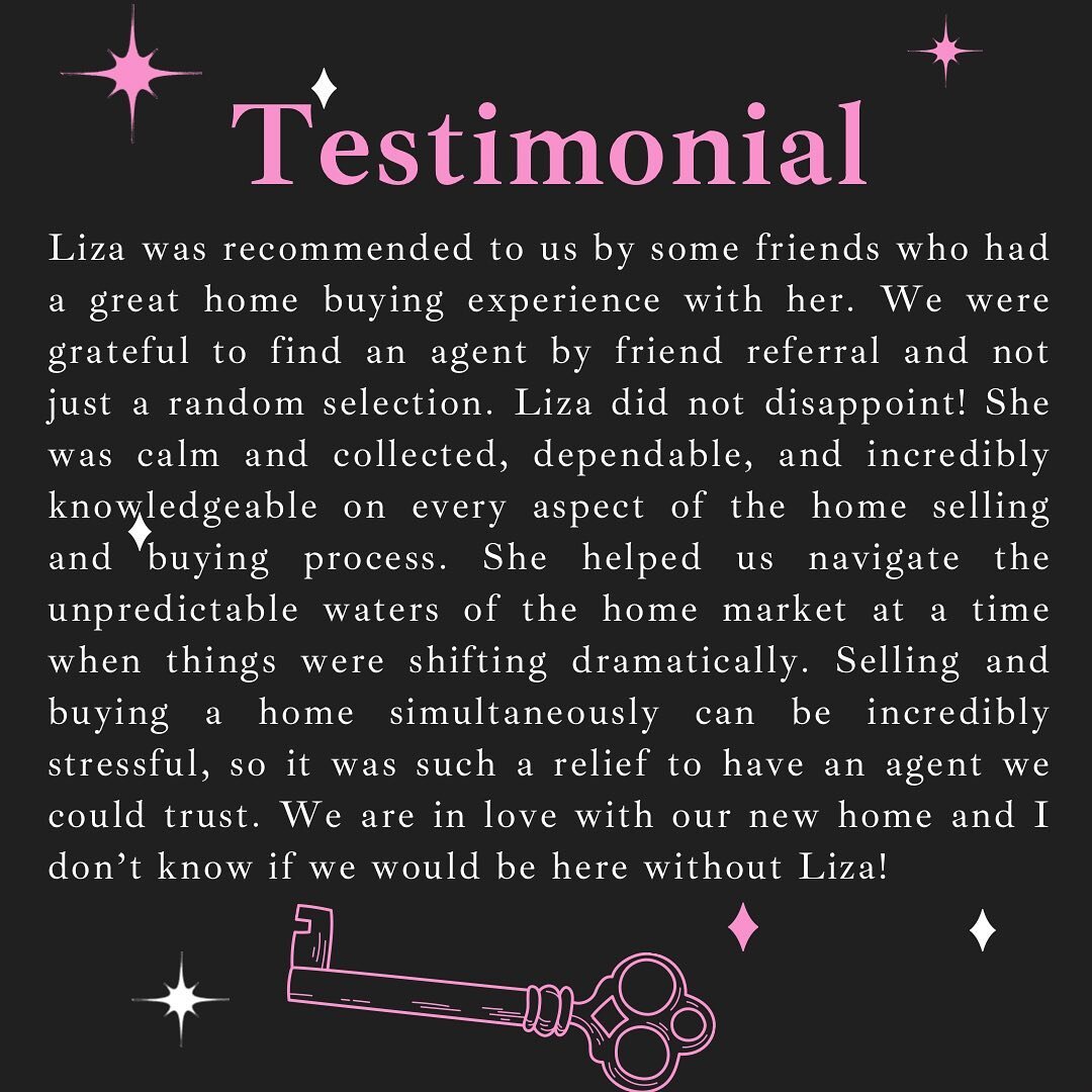 Reviews truly help me to grow and sustain my business, so when clients take the time to write me testimonials- I am so so grateful! 
If you are looking for guidance throughout the process of both selling your current home while also purchasing your n