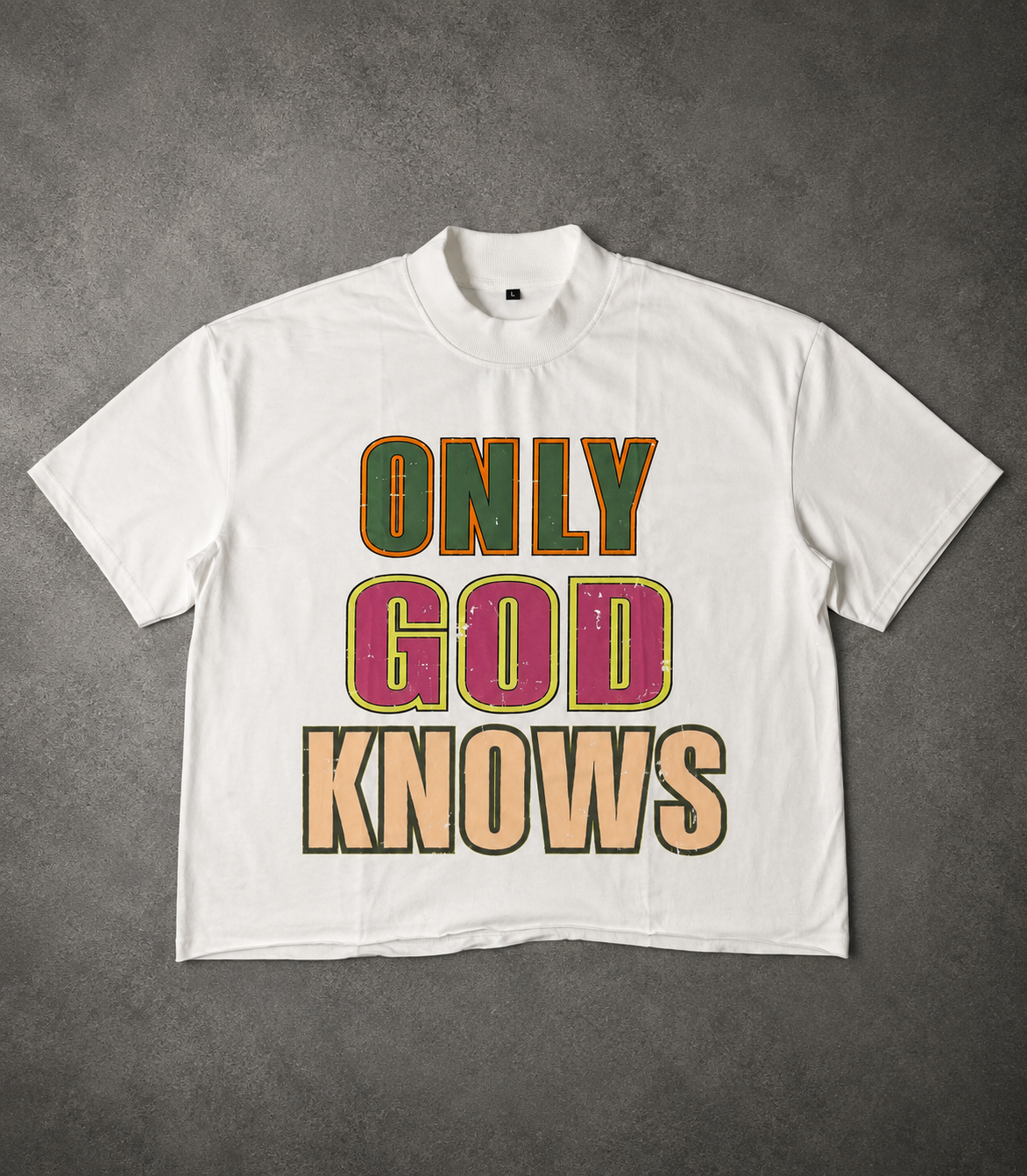 Only God Knows Colorblock T-Shirt