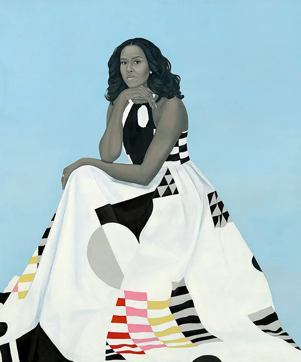 Amy Sherald Paints Michelle Obama.