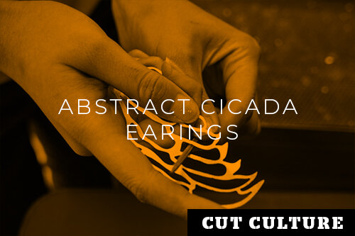 Cut Culture: Abstract Cicada Earrings 