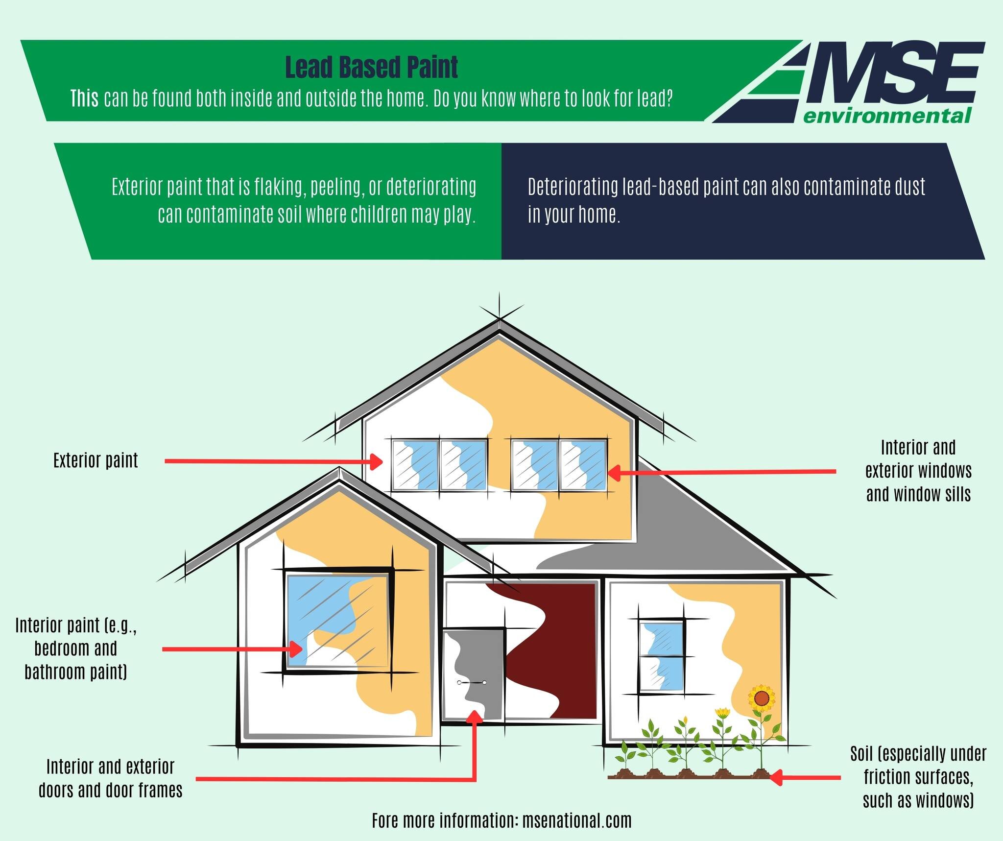 Beware of Lead-Based Paint!

Lead-based paint, once common in older homes, poses serious health risks, especially to children. Stay informed, conduct inspections, and take necessary precautions to ensure a safe living environment. 

#MSEenvironmental