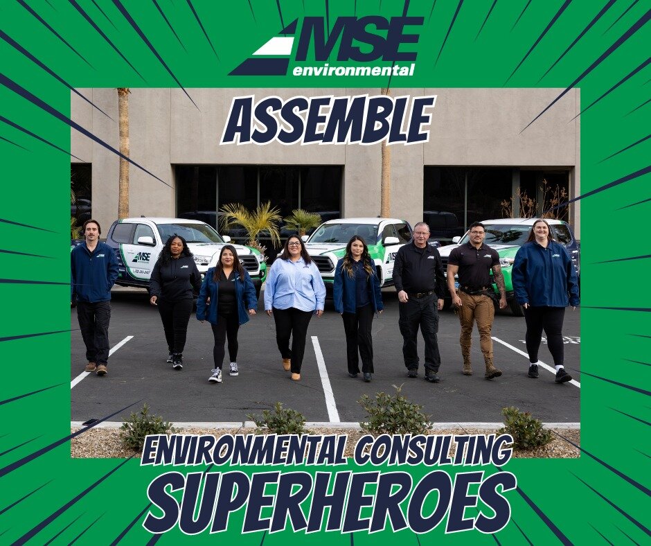 MSE Environmental Assemble! Uniting as environmental consulting superheroes, we're here to save the day with our expertise, dedication, and a dash of innovation. Ready to tackle any challenge, one sustainable solution at a time.

#MSEEnvironmental #E