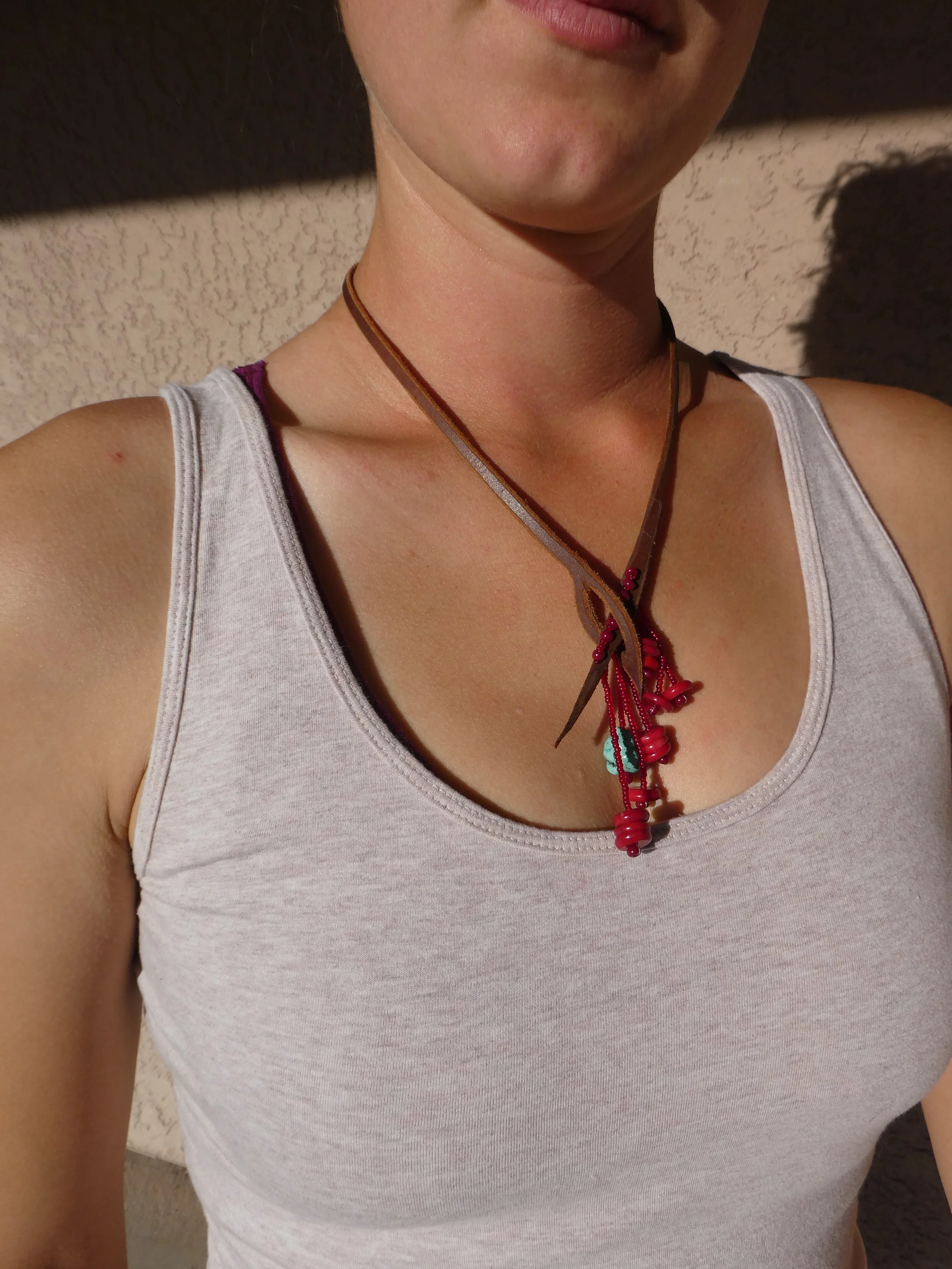 Coral and turquoise necklace