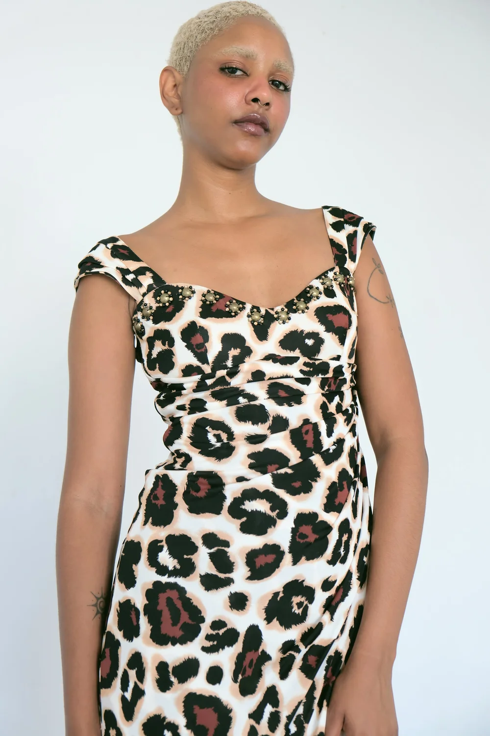 Vintage Blumarine Cruise Leopard Print Knit Dress (S) — AIDA