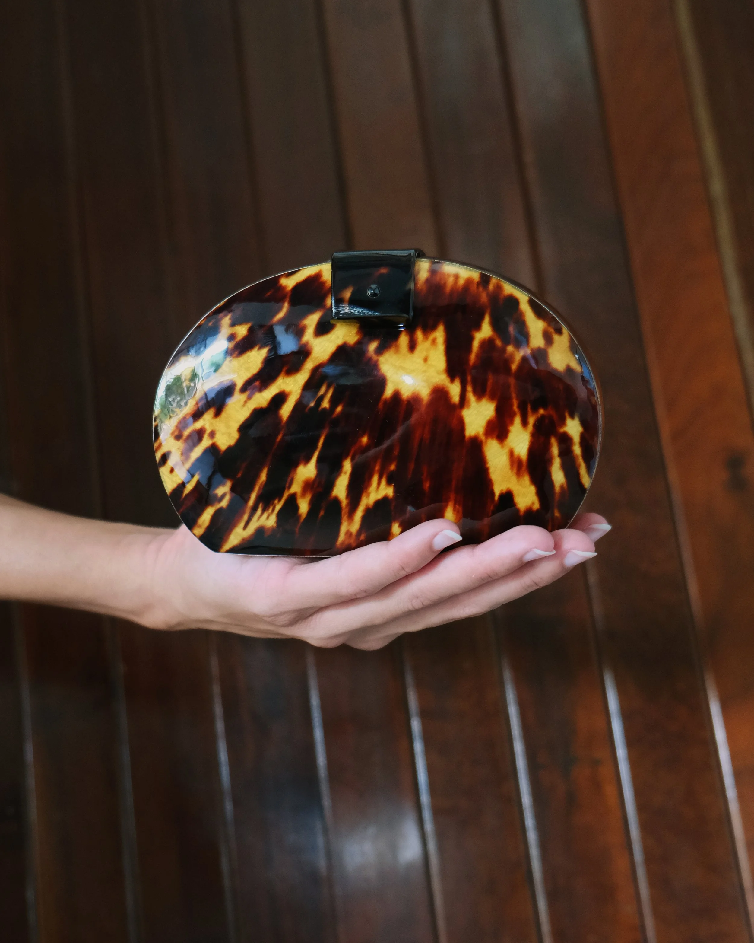 VINTAGE AUTHENTIC TORTOISE SHELL CLUTCH