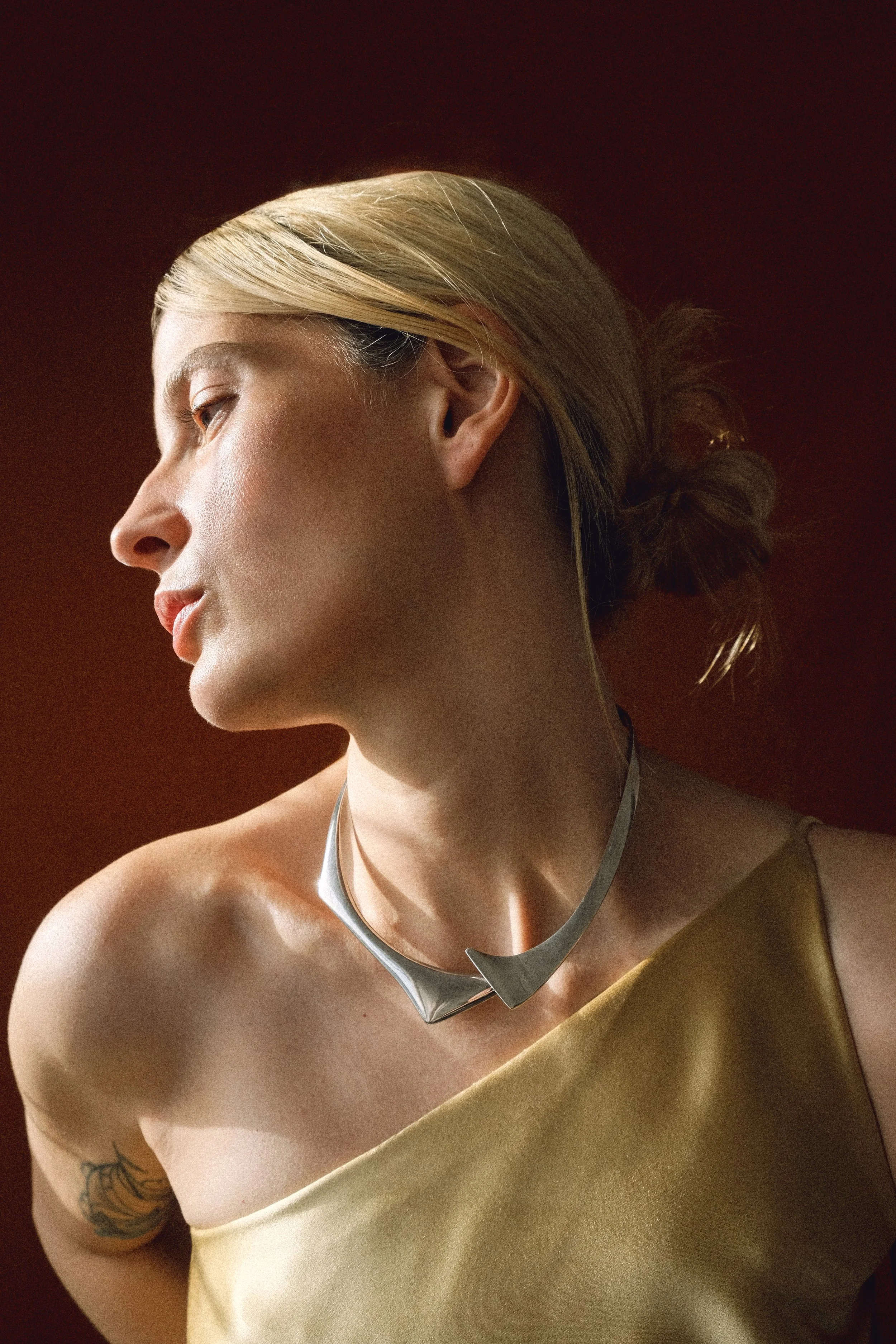 Sigfrido Pineda Modernist Sterling Silver Collar