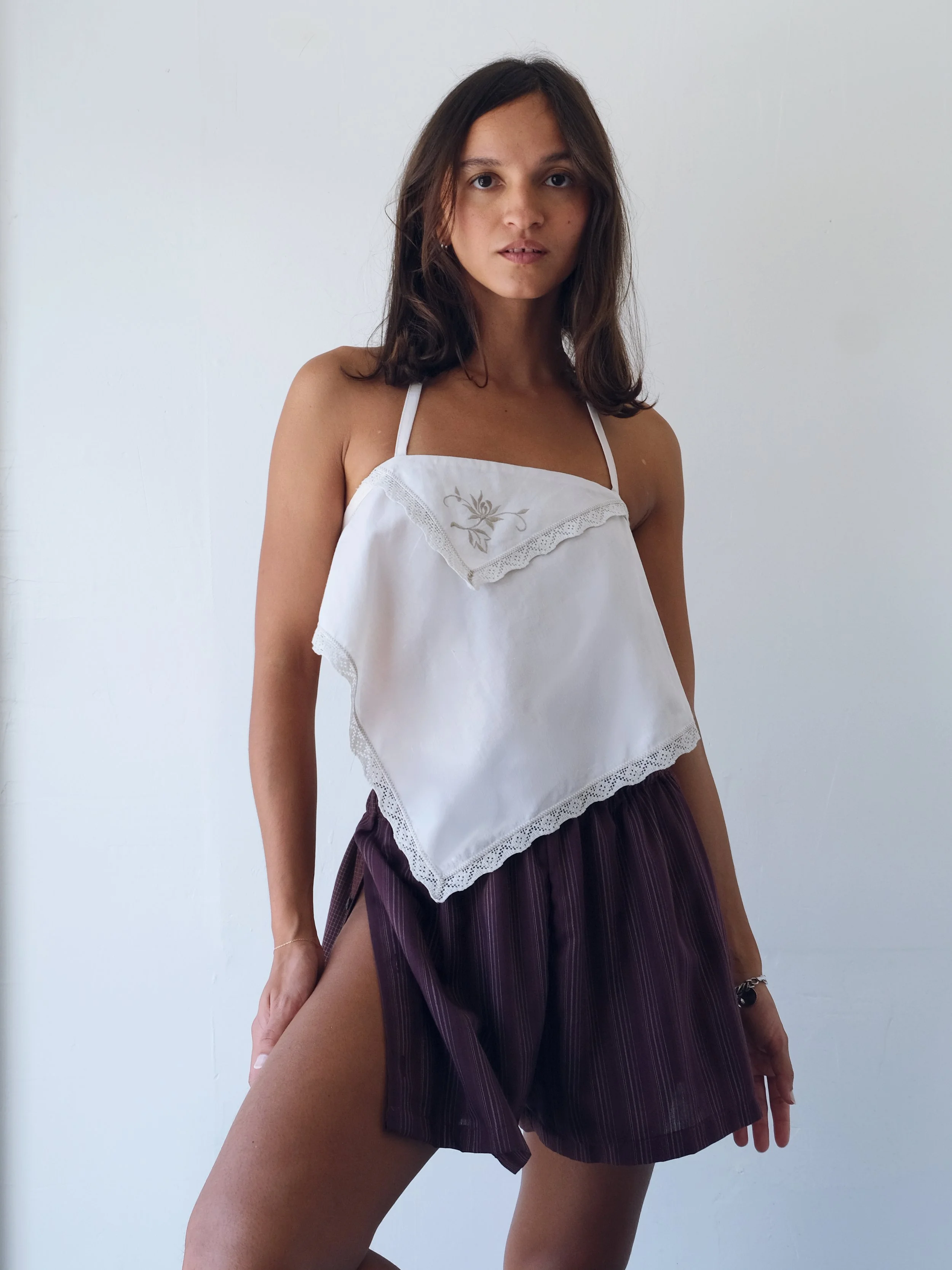 Cream Chiqui Serviette Top  (OS)