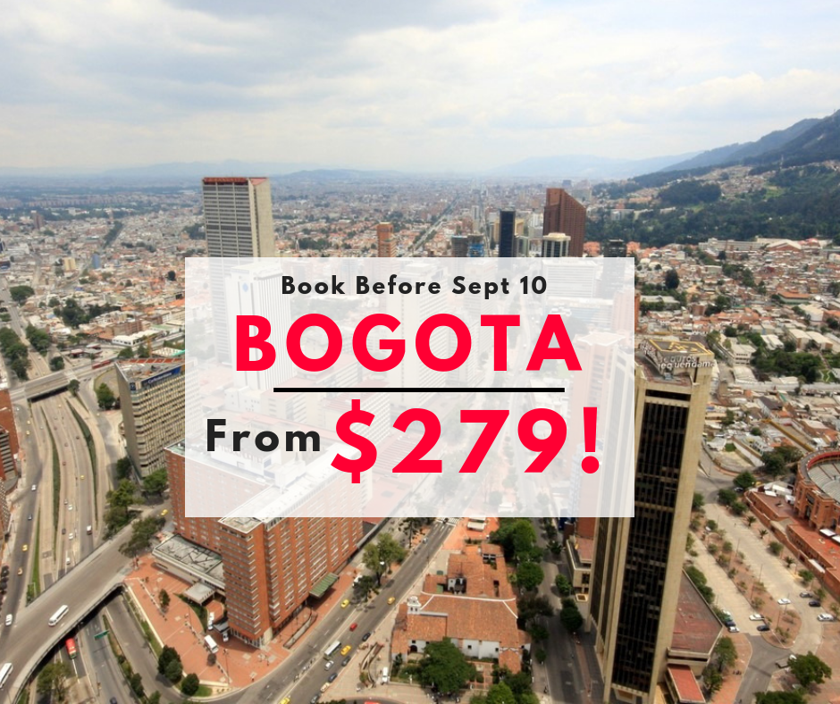 Bogota - Last Minute Sale $279 USD