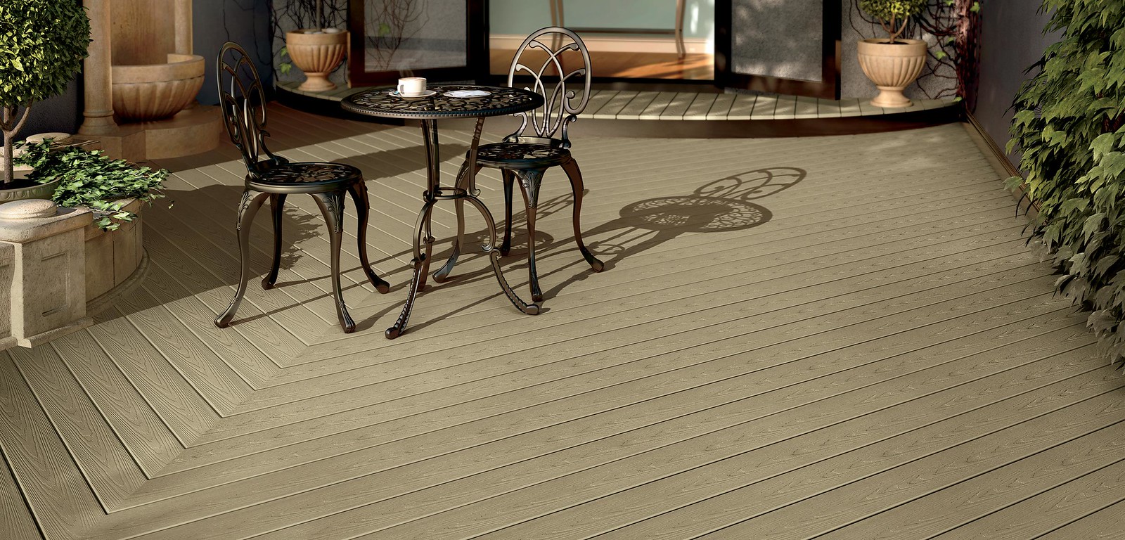   COMPOSITE &amp; PVC DECKING →  